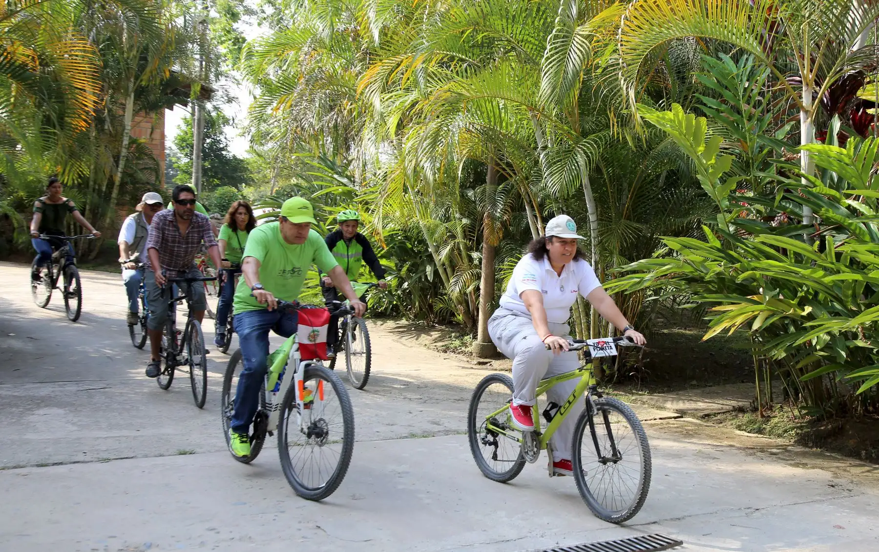 Ministra del Ambiente, Fabiola Muñoz, participó en el 2do. Foro Peruano de La Bicicleta en Moyobamba, San Martín. Foto: ANDINA/Minam