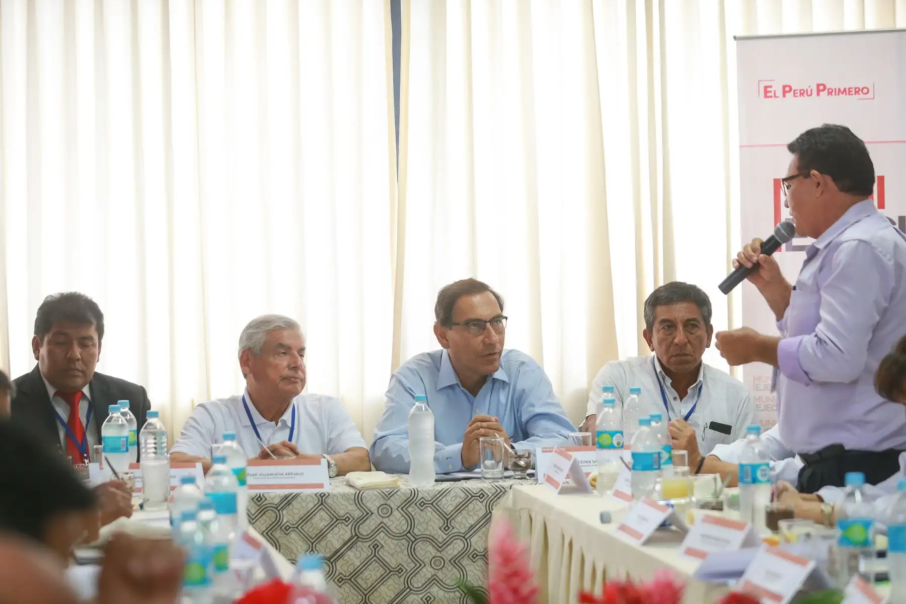 Presidente  Martín Vizcarra participò en el  Muni Ejecutivo Provincial Madre de Dios.Foto:ANDINA/Prensa Presidencia