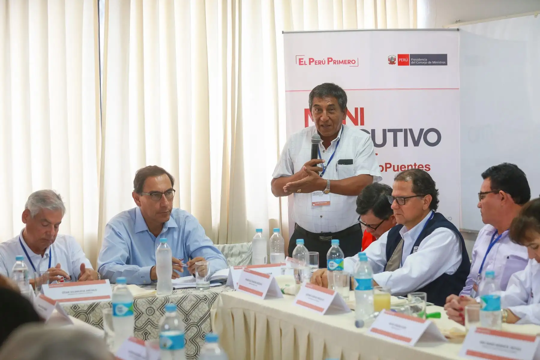 Presidente  Martín Vizcarra participò en el  Muni Ejecutivo Provincial Madre de Dios.Foto:ANDINA/Prensa Presidencia