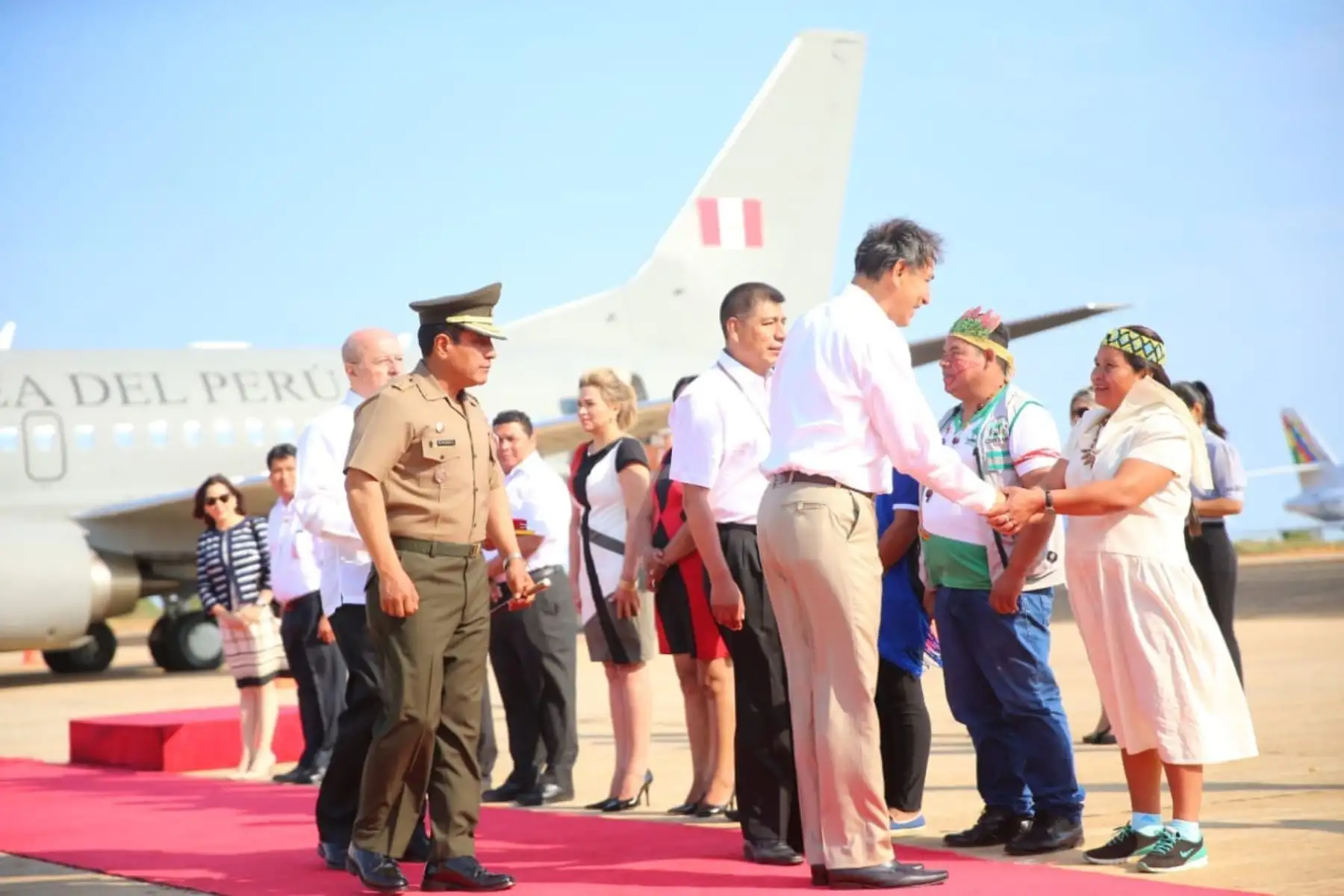 El presidente de la República, Martín Vizcarra, llegó esta mañana a la ciudad de Cobija para asistir al IV Gabinete Binacional con Bolivia. Foto: ANDINA/Prensa Presidencia