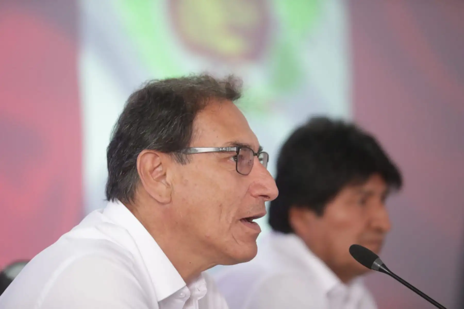 Encuentro entre los presidentes Martín Vizcarra y Evo Morales, previo al IV Gabinete Binacional Perú - Bolivia, que se realiza en la ciudad de Cobija. Foto: ANDINA/Prensa Presidencia
