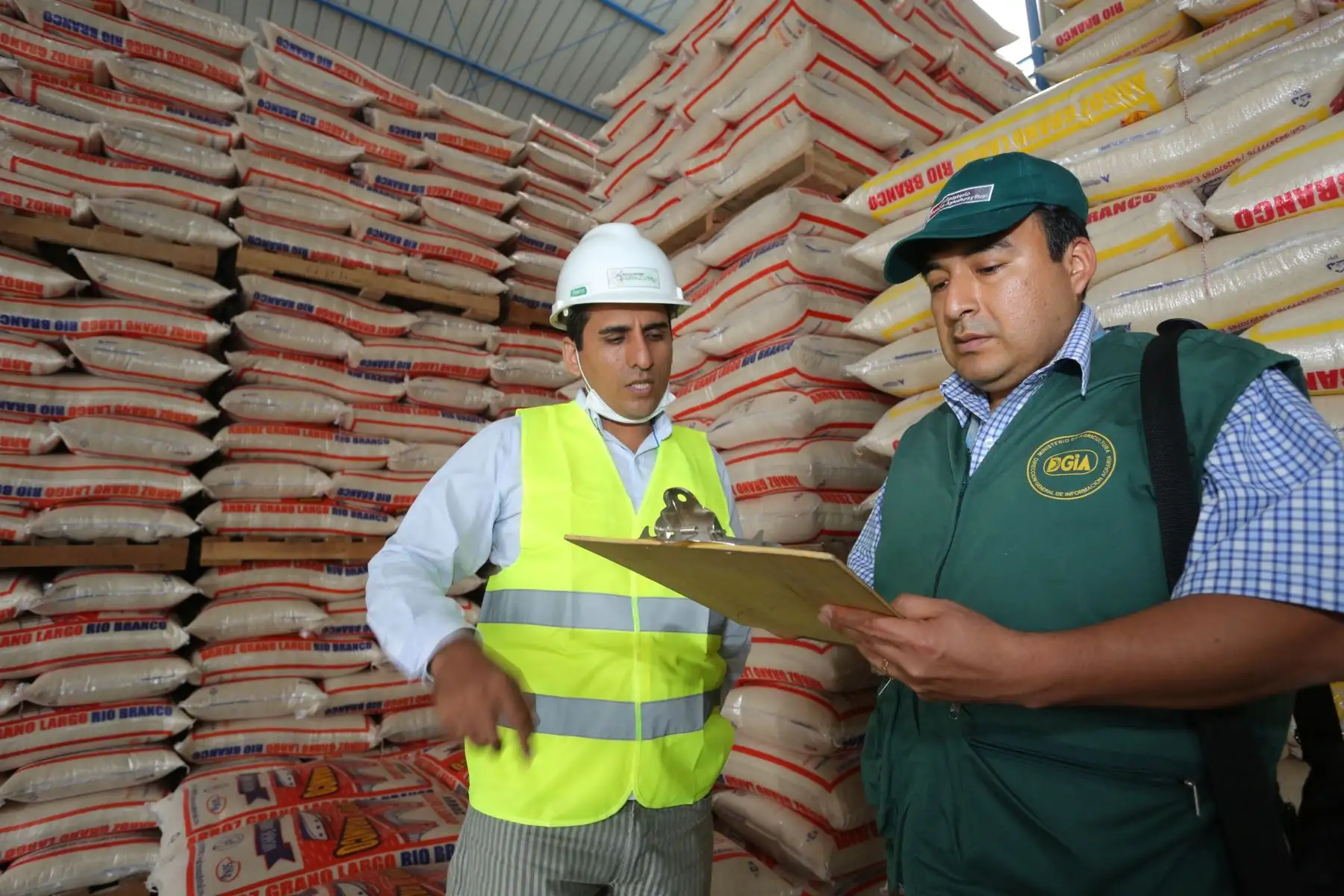 Censo de producción de arroz.
