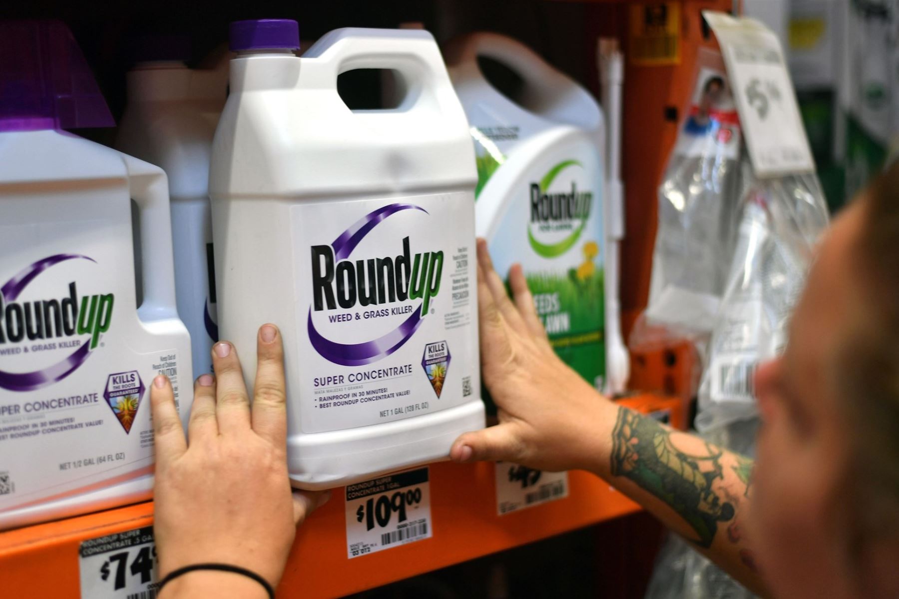 El herbicida Roundup contiene el pesticida glifosato. Crédito: Josh Edelson / AFP - Getty Images