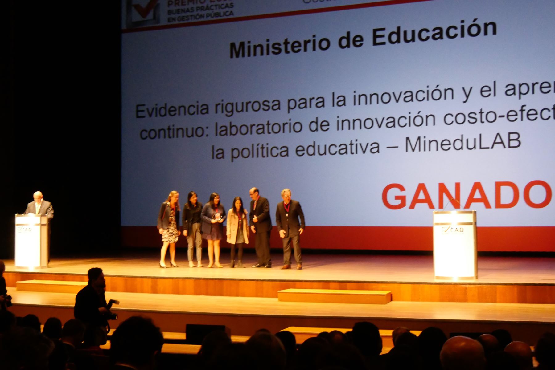 Educación ganó 4 premios por Buenas Prácticas en Gestión Pública 2018. Foto: Minedu