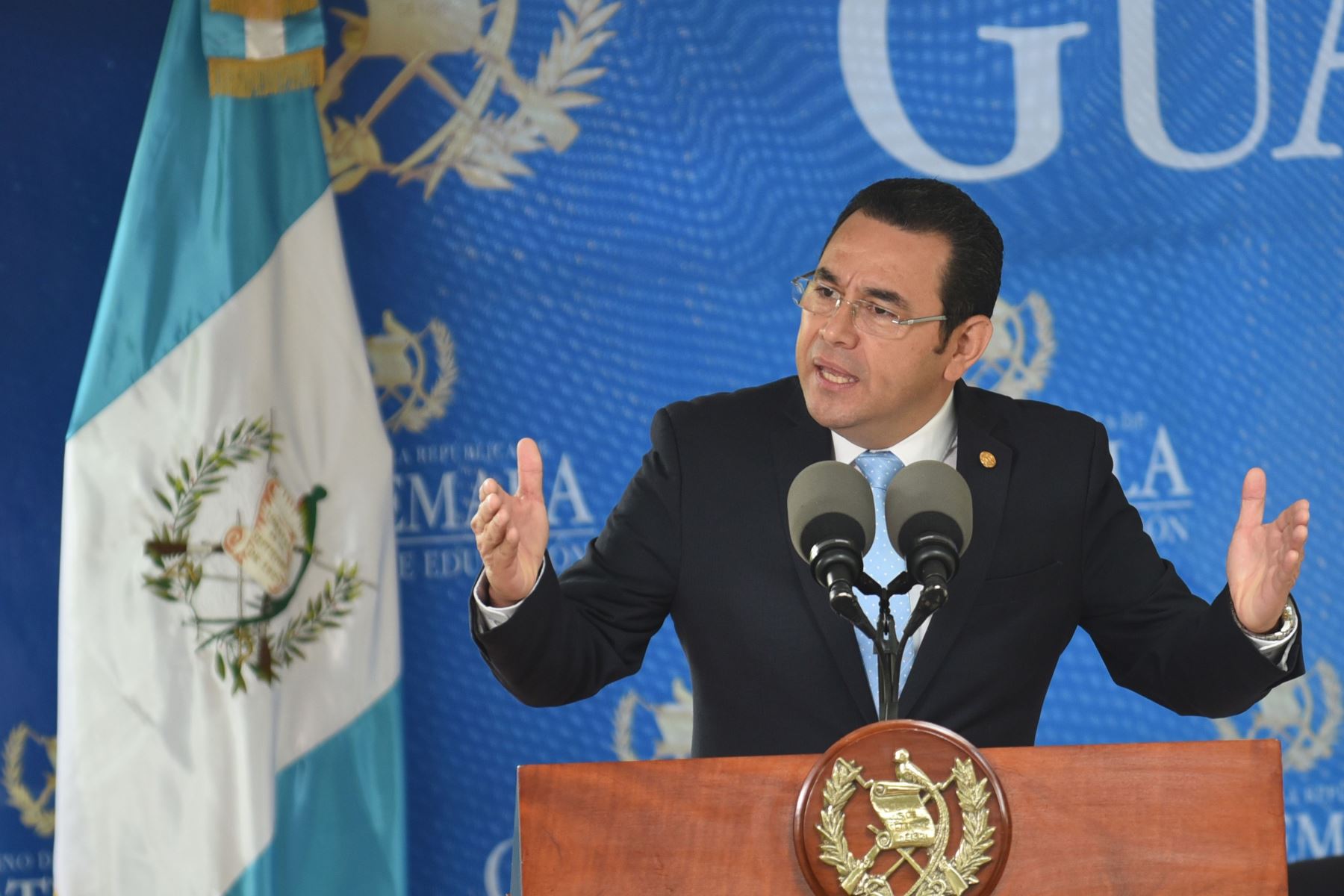 El presidente guatemalteco Jimmy Morales Foto: AFP
