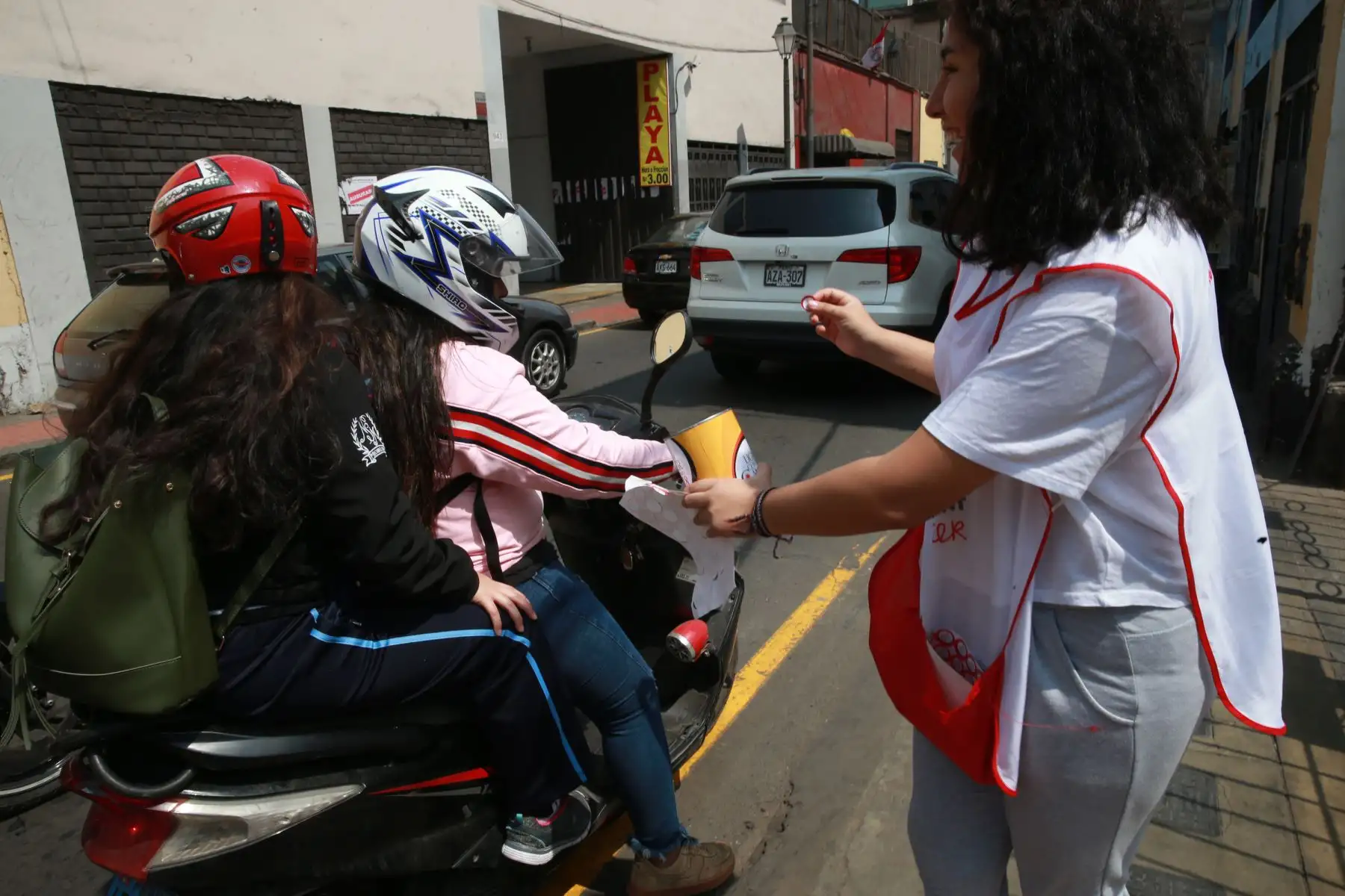 Colecta nacional de Liga contra el Cáncer.Foto: ANDINA/Norman Córdova
