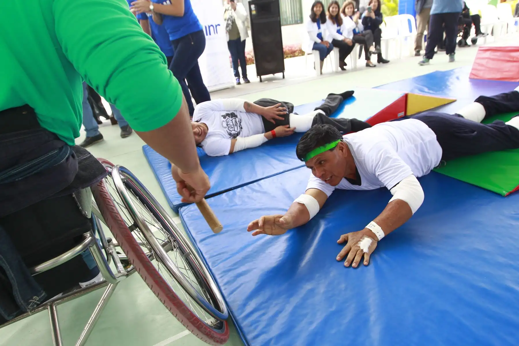 En el Día internacional de la Lesión Medular , el Instituto Nacional de Rehabilitación " Dra.Adriana Rebaza Flores " Amistad Perú - Japón, realiza actividades lúdicas y  deportivas. Foto: ANDINA/Eddy Ramos