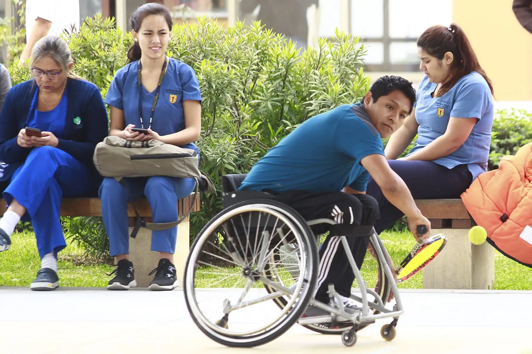 En el Día internacional de la Lesión Medular , el Instituto Nacional de Rehabilitación " Dra.Adriana Rebaza Flores " Amistad Perú - Japón, realiza actividades lúdicas y  deportivas. Foto: ANDINA/Eddy Ramos