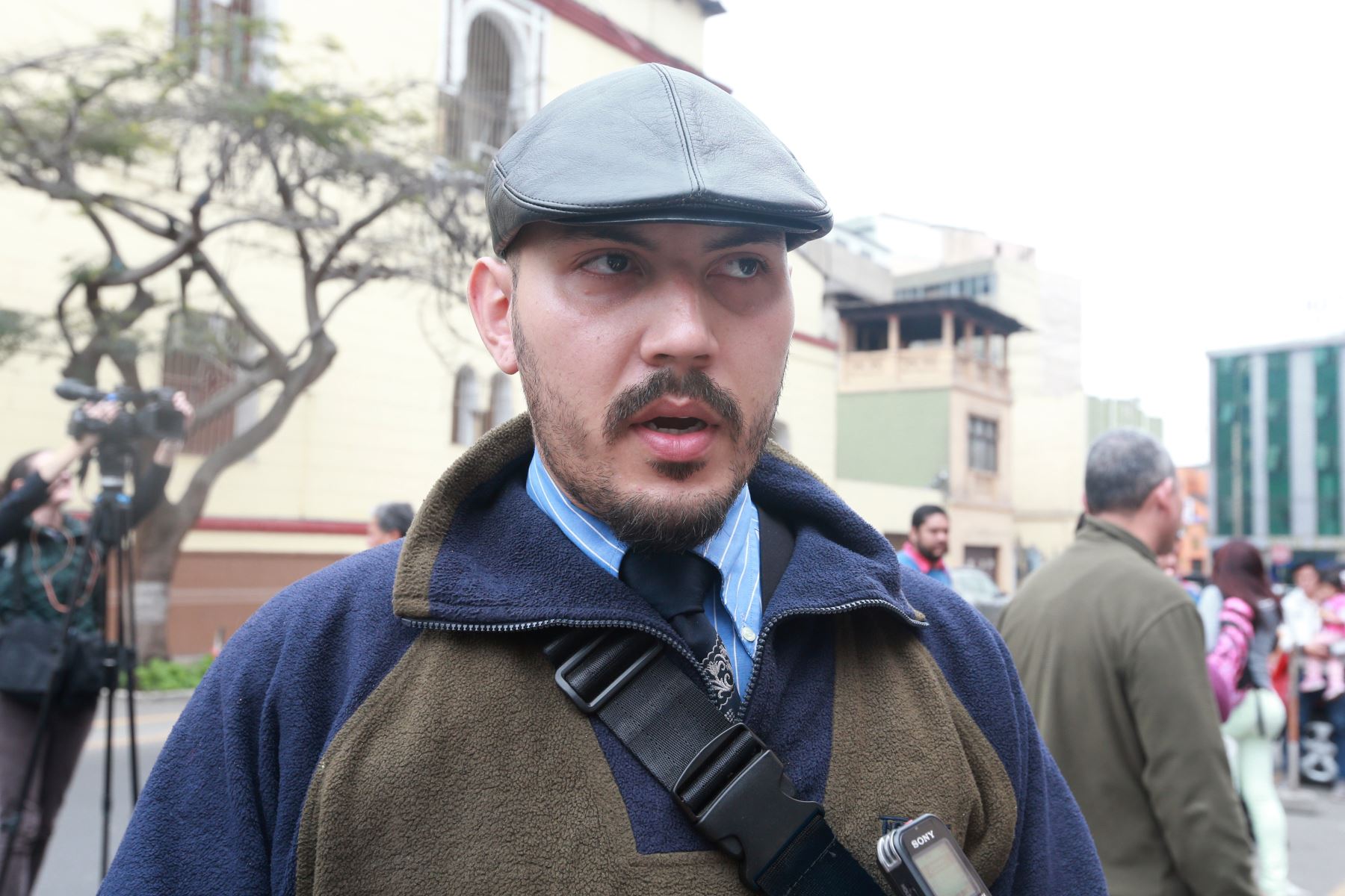 Periodista venezolano Luis Rodríguez. Foto: ANDINA/Vidal Tarqui.