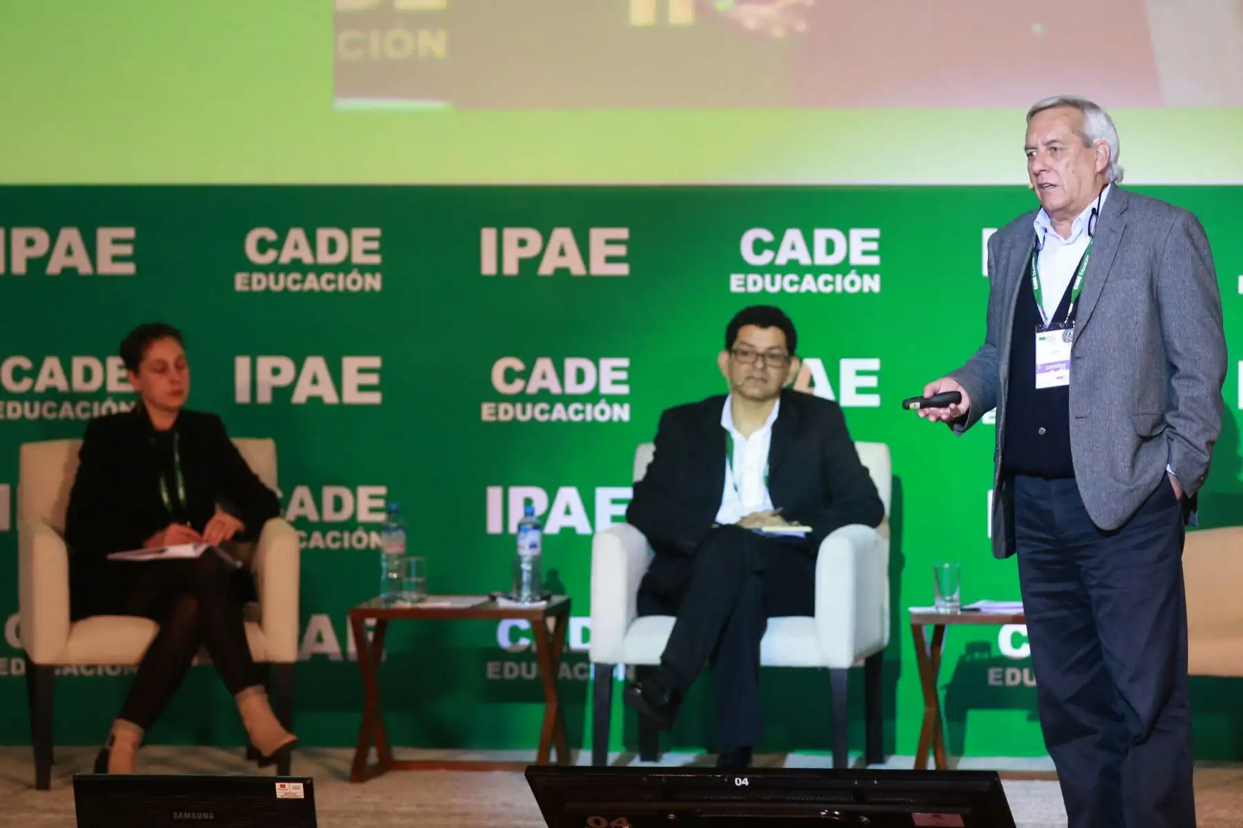 Flavio Figallo, ex Vice ministro de Gestión Pedagógica del Minedu, expone en el Cade Educación 2018.Foto:ANDINA/Jhony Laurente