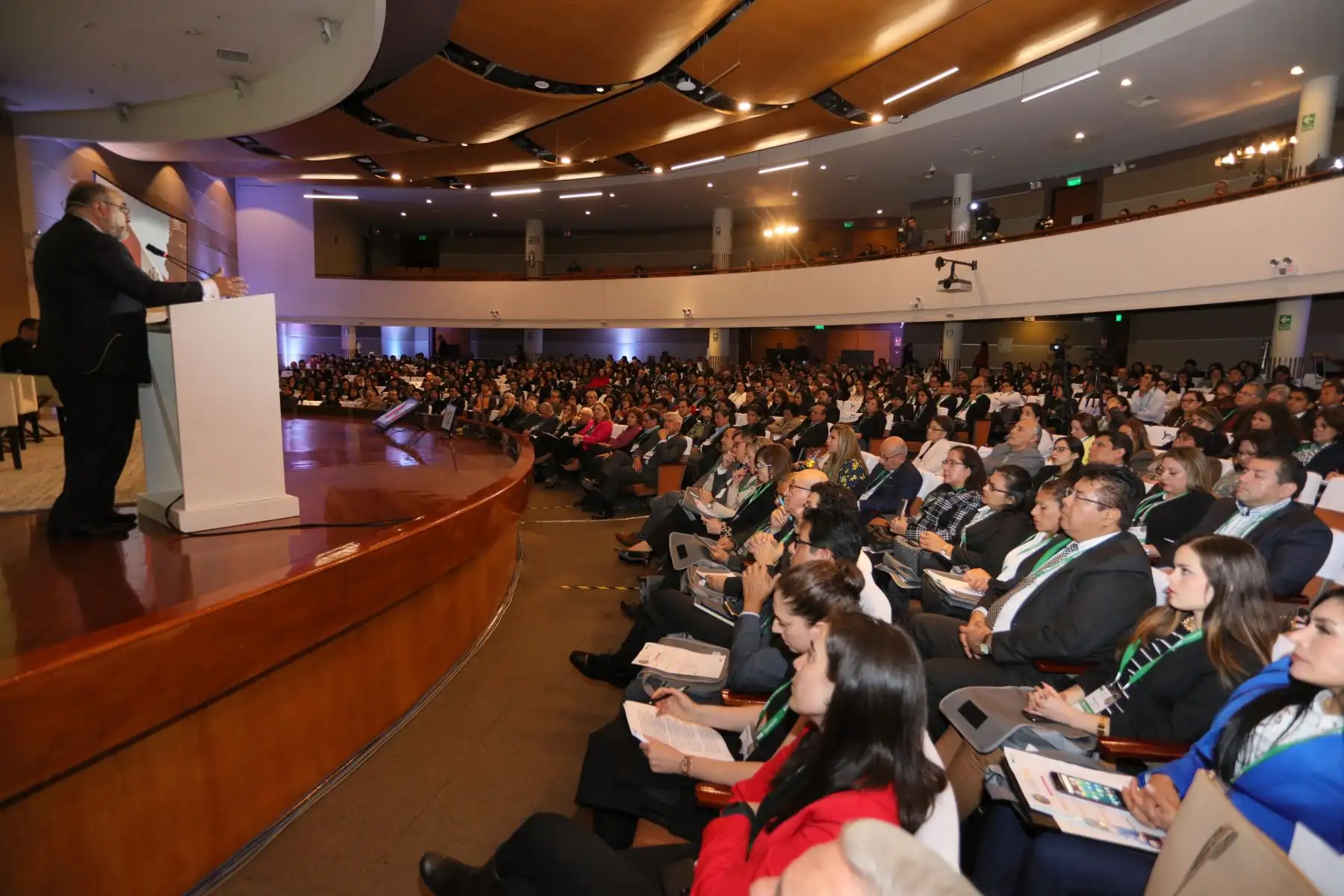 Cesar Guadalupe inaugurò el Cade Educación 2018.Foto:ANDINA/Ipae