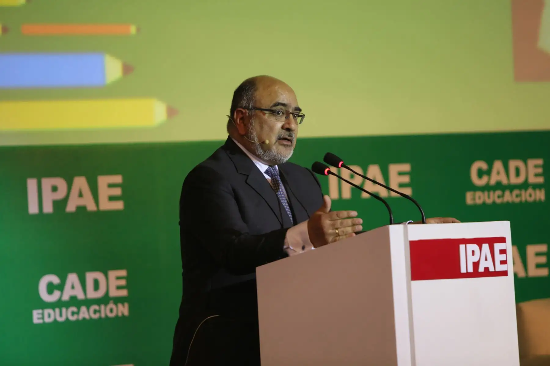 Cesar Guadalupe inaugurò el Cade Educación 2018.Foto:ANDINA/Ipae