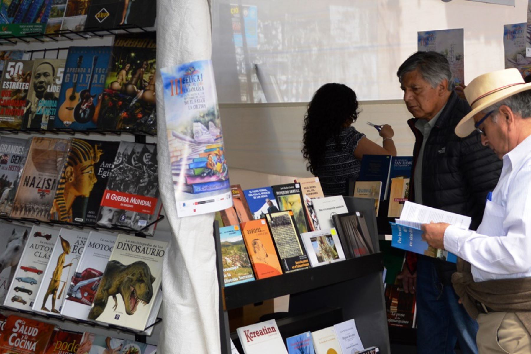 Feria del Libro de Cajamarca registra ingresos por S/ 400,000 en ventas. ANDINA/Eduard Lozano