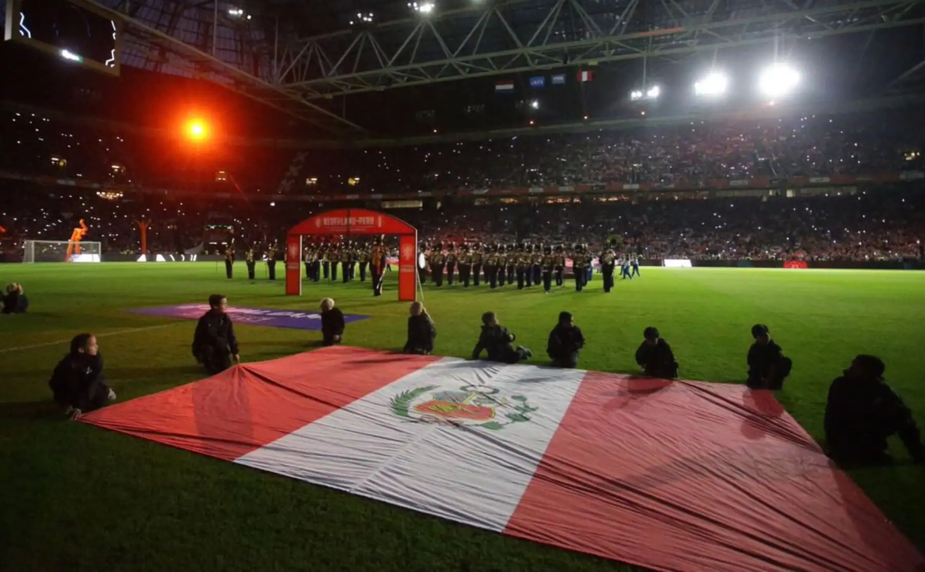 Partido amistoso entre Perú y Holanda , en el  estadio Johan Cruijff Arena en Amsterdam (Holanda). Foto: ANDINA/FPF