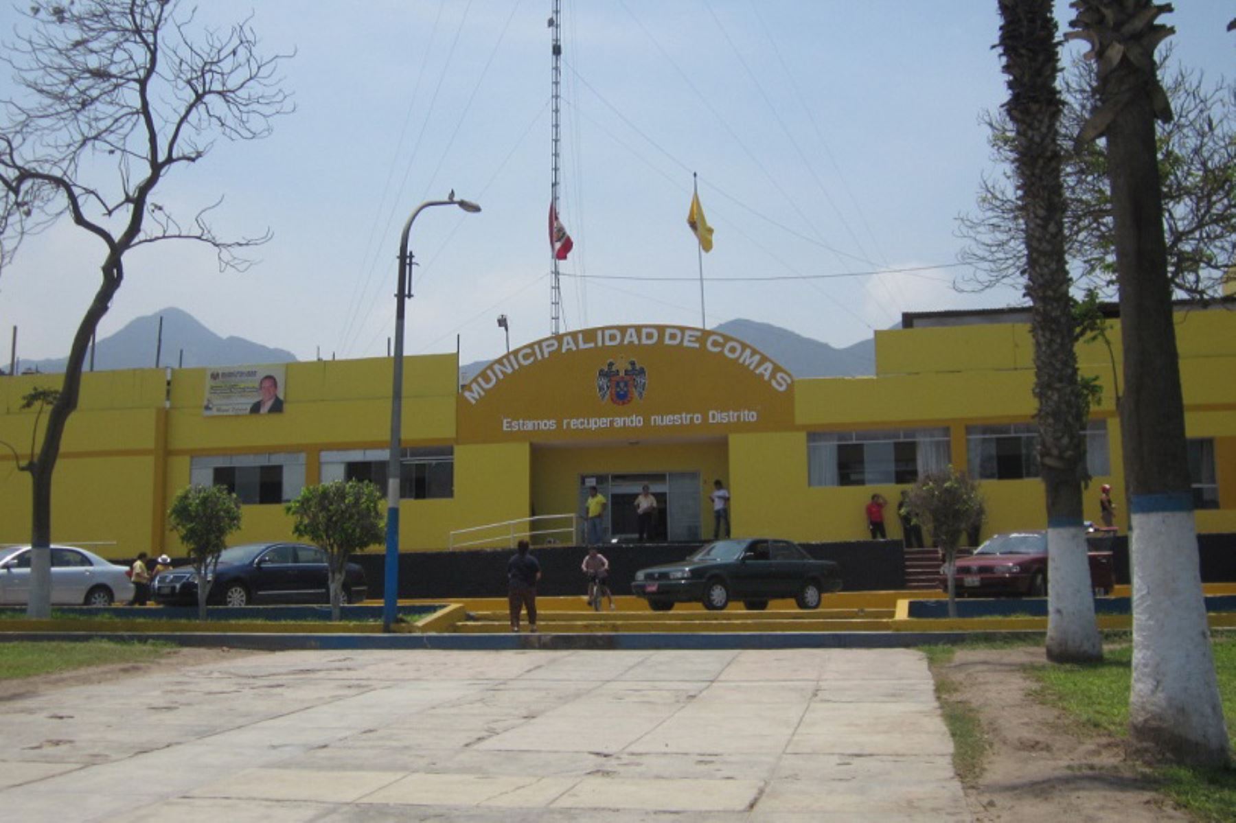 Municipalidad de Comas. Foto: Cortesía