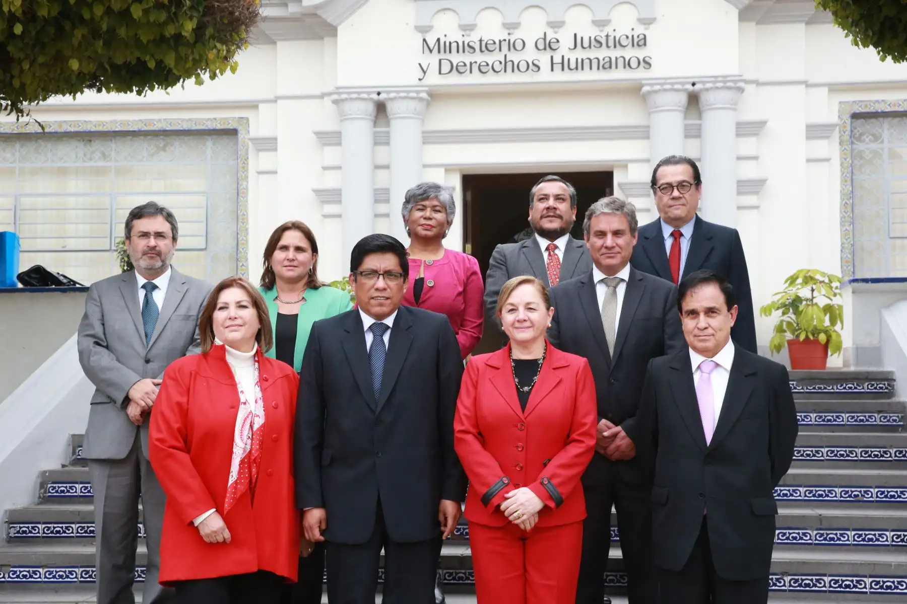 Ministro de Justicia y Derechos Humanos, Vicente Zeballos Salinas, se reunió con ex ministros de su sector.Foto:ANDINA/ Jhony Laurente