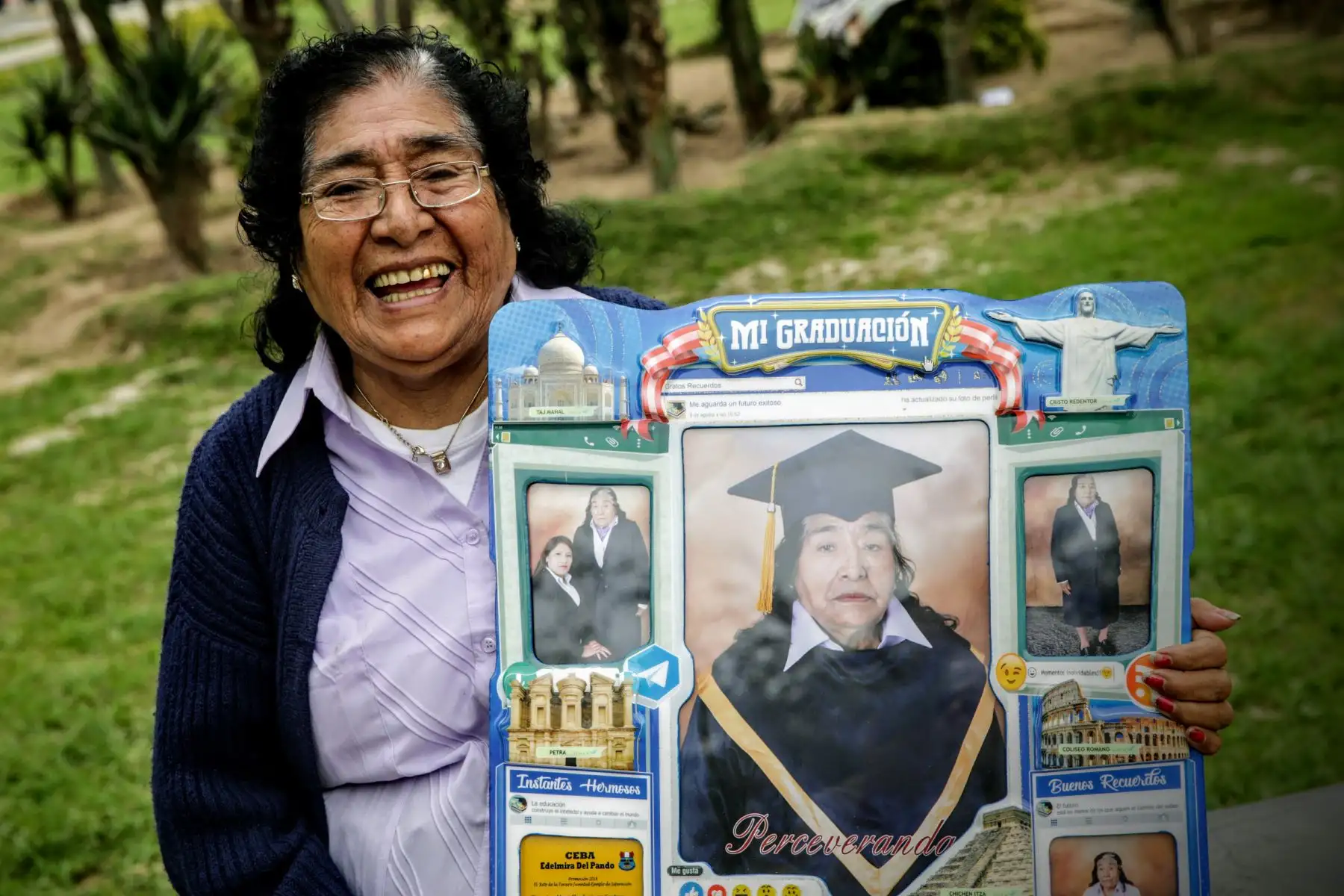 Perceveranda León (78 años) dice que ser pobre e ignorante es una "vaina". Foto: ANDINA/Luis Iparraguirre
