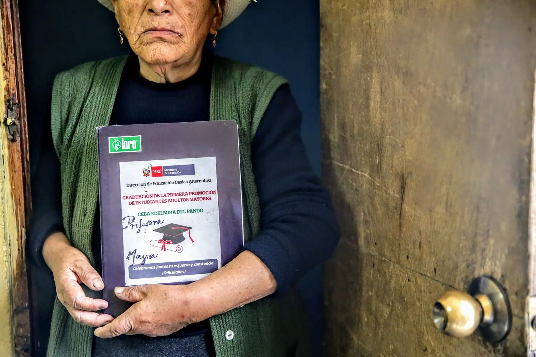 Ahora, adultos mayores aprenden a leer y escribir gracias a programa educativo del MINEDU.Foto: ANDINA/Luis Iparraguirre