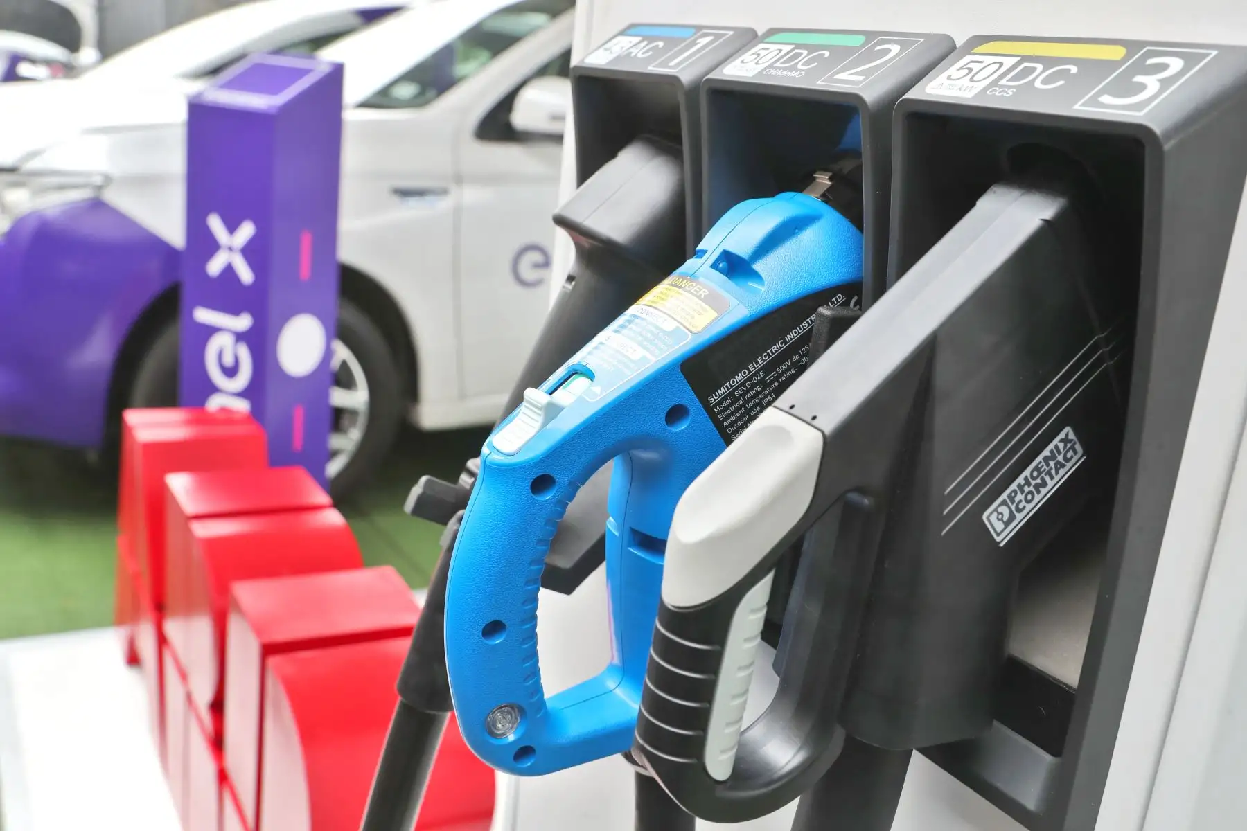 Estación de recarga para autos eléctricos. Foto: ANDINA/Difusión