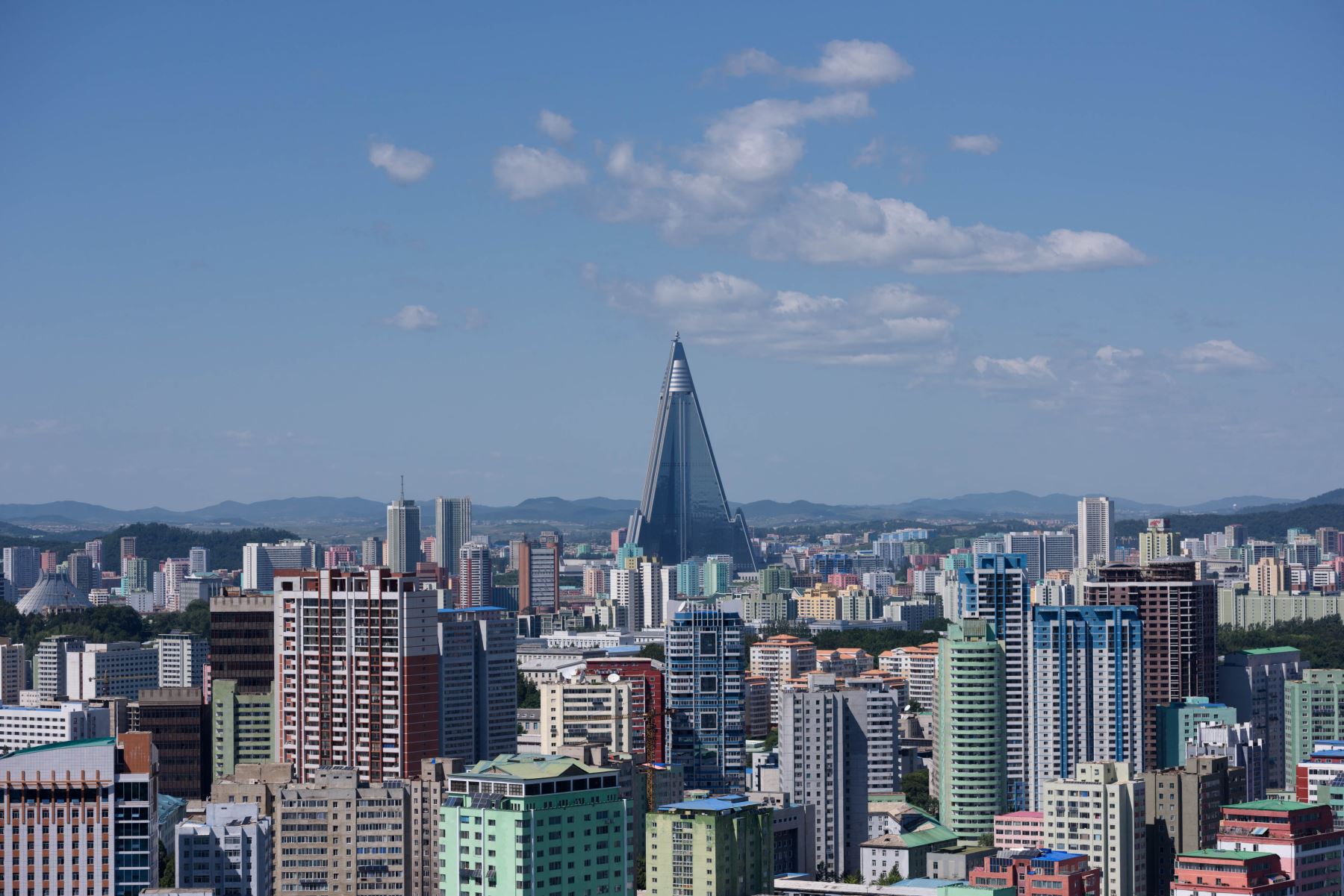 Vista general de la ciudad de Pyongyang Foto: AFP