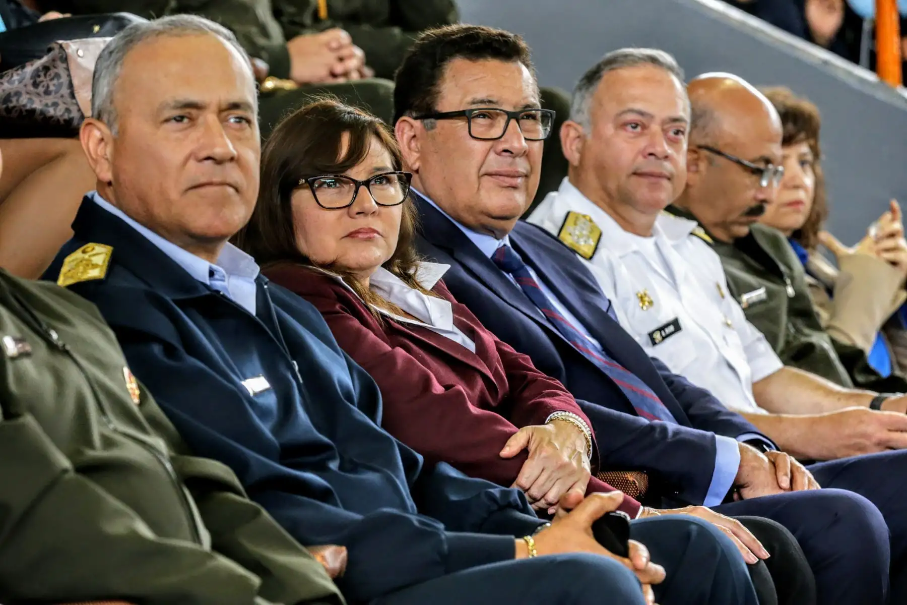 Ministros de Defensa, José Huerta y de la Mujer, Ana María Mendieta, encabezan jornada de sensibilización contra la violencia hacia la mujer. Foto: ANDINA/Luis Iparraguirre