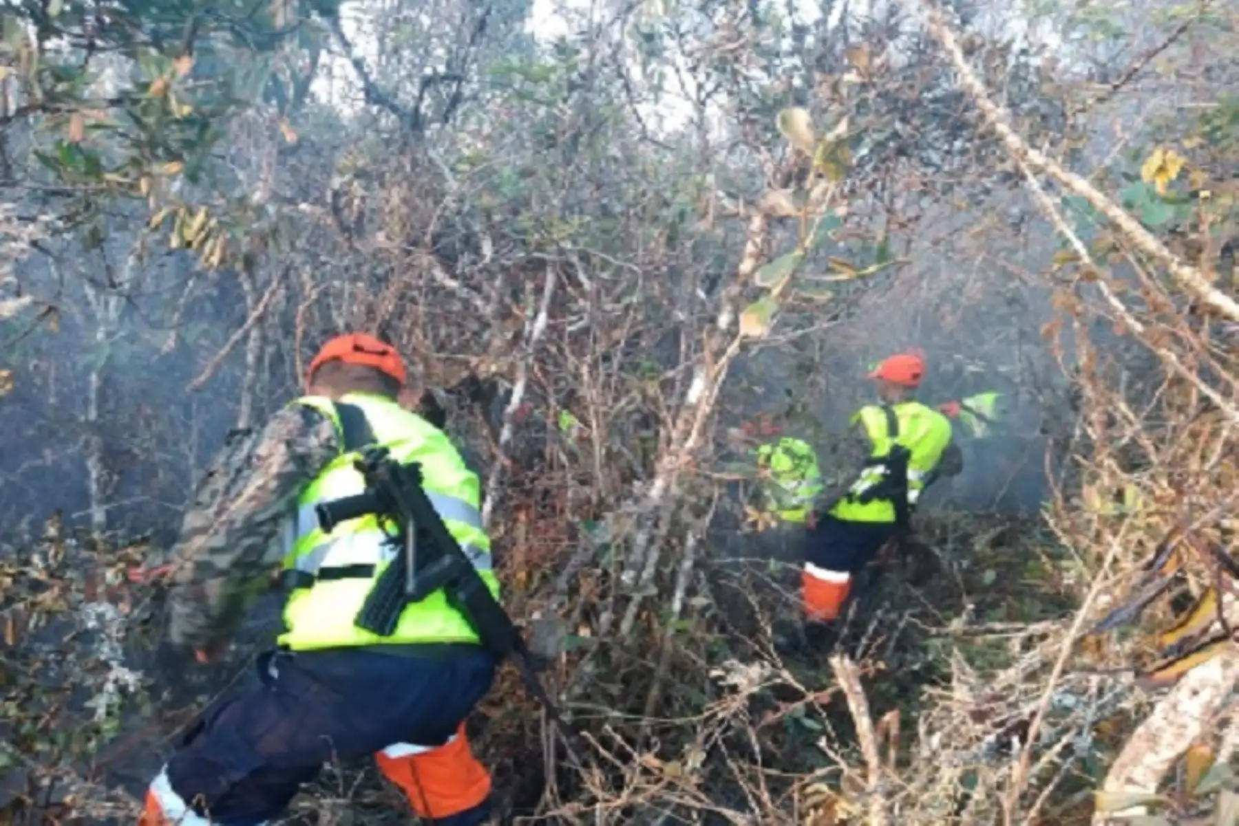 Personal del Ejército trabaja desde la madrugada en las labores de extinción del incendio forestal que anoche se reavivó cerca de la zona arqueológica de Kuélap, en el distrito de Tingo, provincia de Luya, región Amazonas, informó dicha institución al Centro de Operaciones de Emergencia Nacional (COEN) del Ministerio de Defensa.