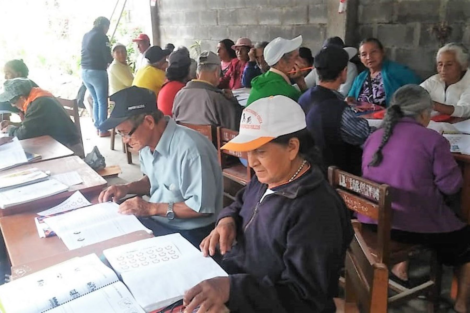Más de 700 adultos mayores aprenden a leer y escribir en Cajamarca y San Martín.