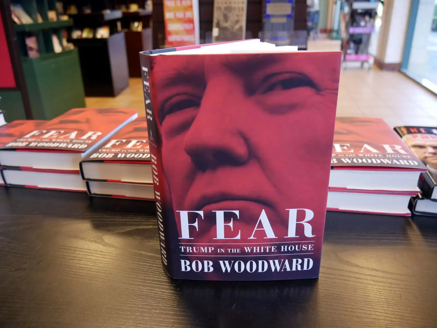 El libro "Fear: Trump in the White House" ("Miedo: Trump en la Casa Blanca"), del periodista estadounidense Bob Woodward Foto: EFE
