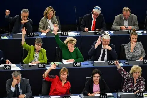Votación en el Parlamento Europeo sobre la cuestión húngara.