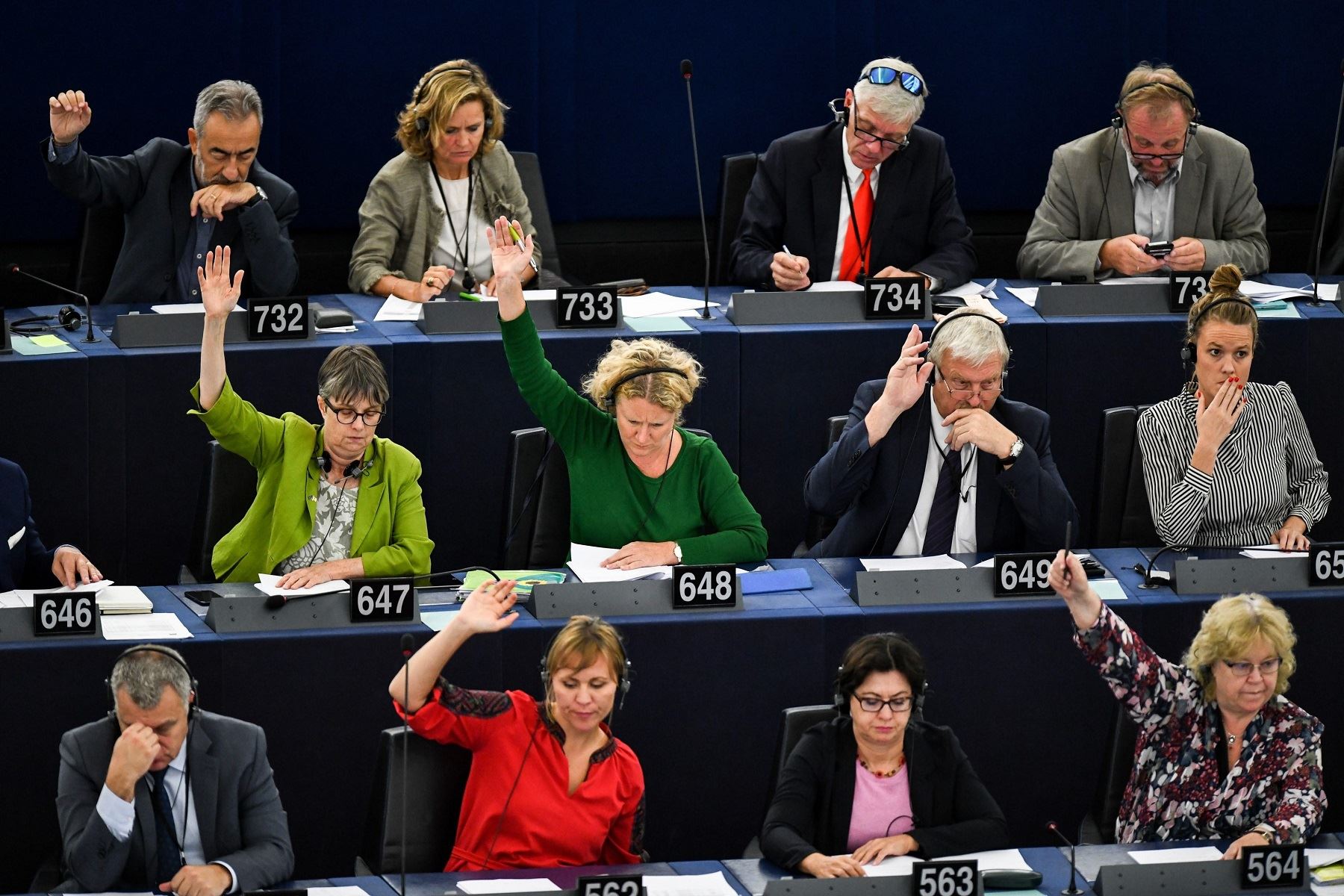 Votación en el Parlamento Europeo sobre la cuestión húngara.