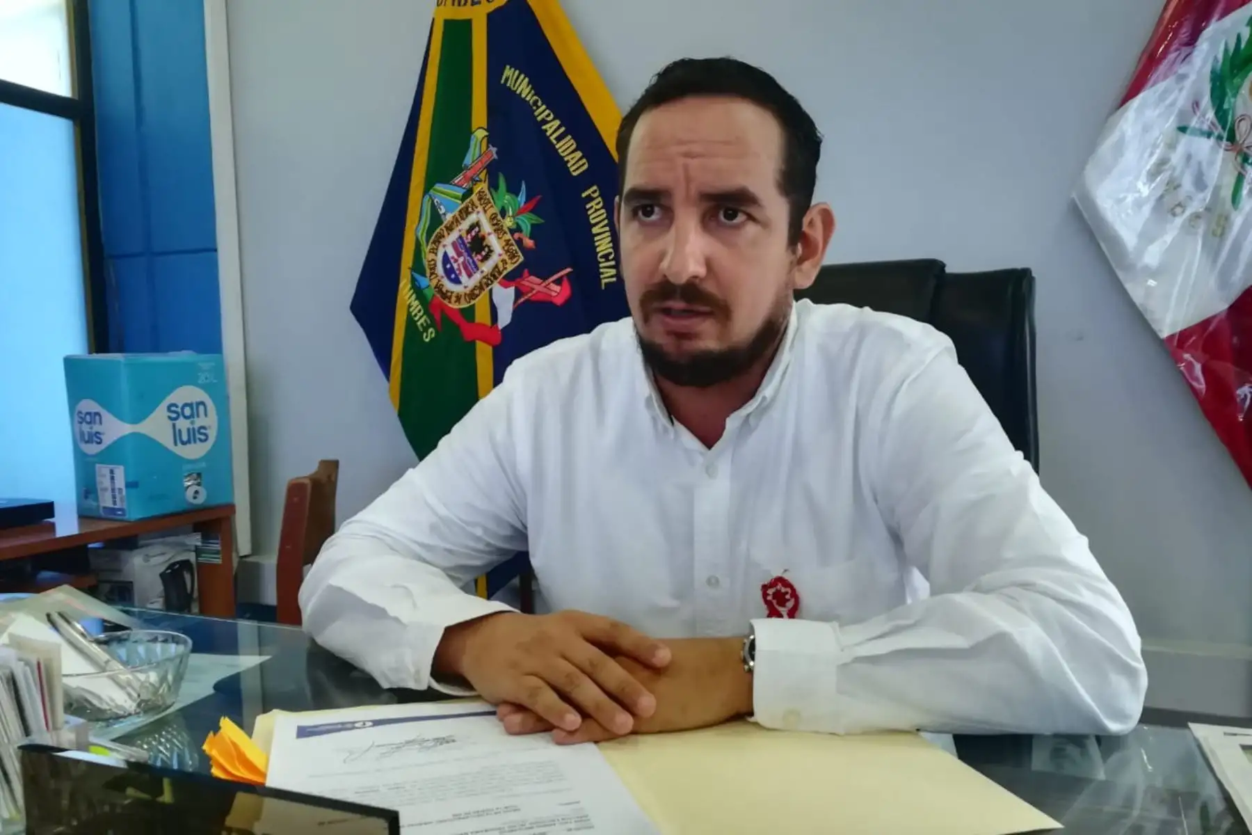 Alcalde de Tumbes, Manuel de Lama, destacó realización de Muni Ejecutivo. ANDINA/Difusión