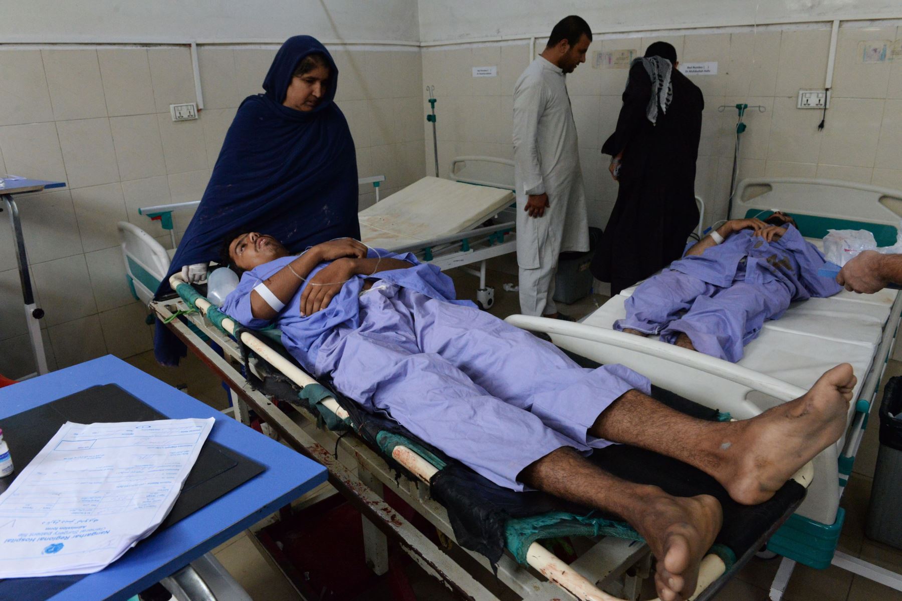Víctimas del atentado en Afganistán Foto: AFP