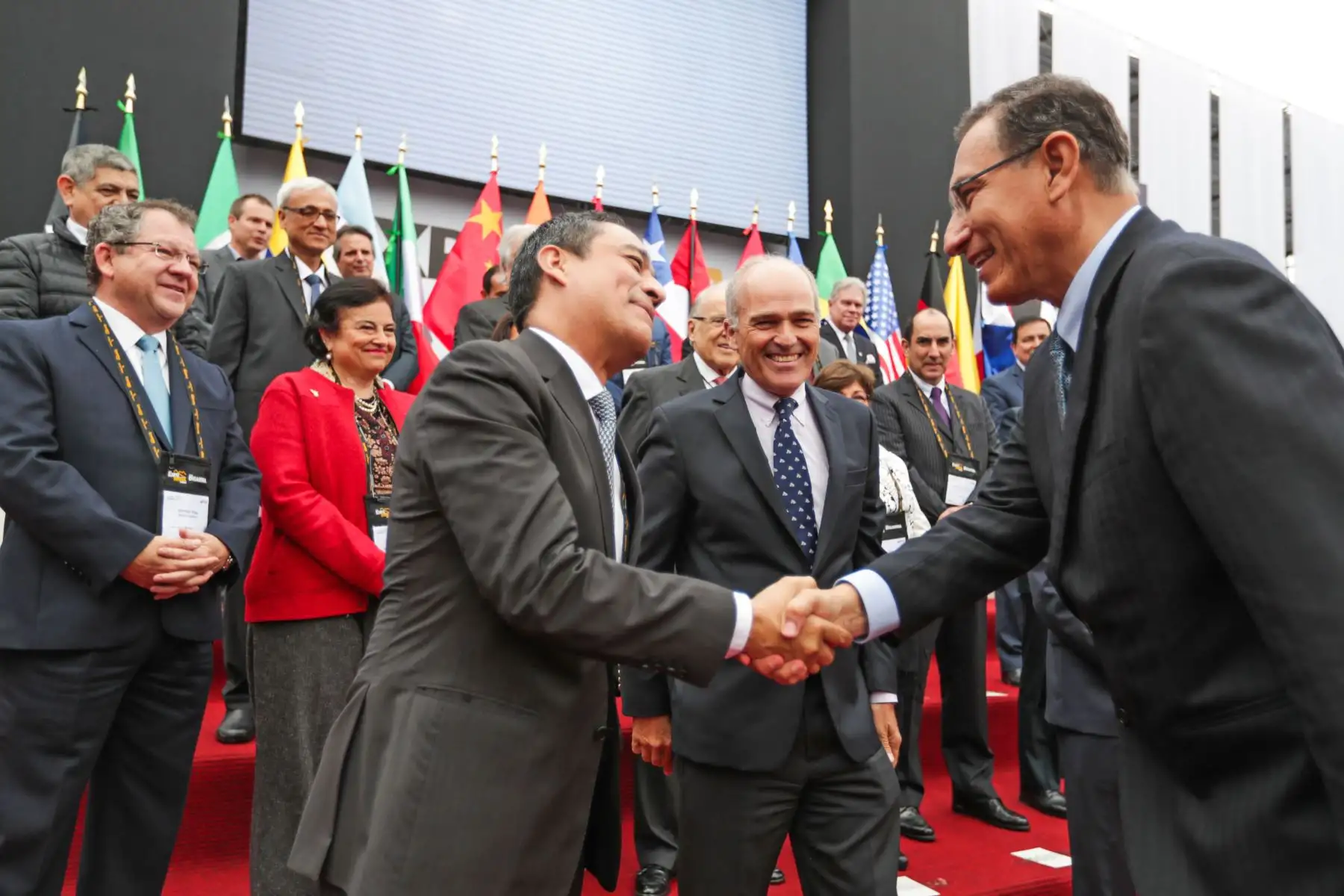 Jefe del Estado, Martín Vizcarra, participa en la inauguración de Expo Mina Perú 2018. Foto: ANDINA / PRESIDENCIA/Carlos Lezama.