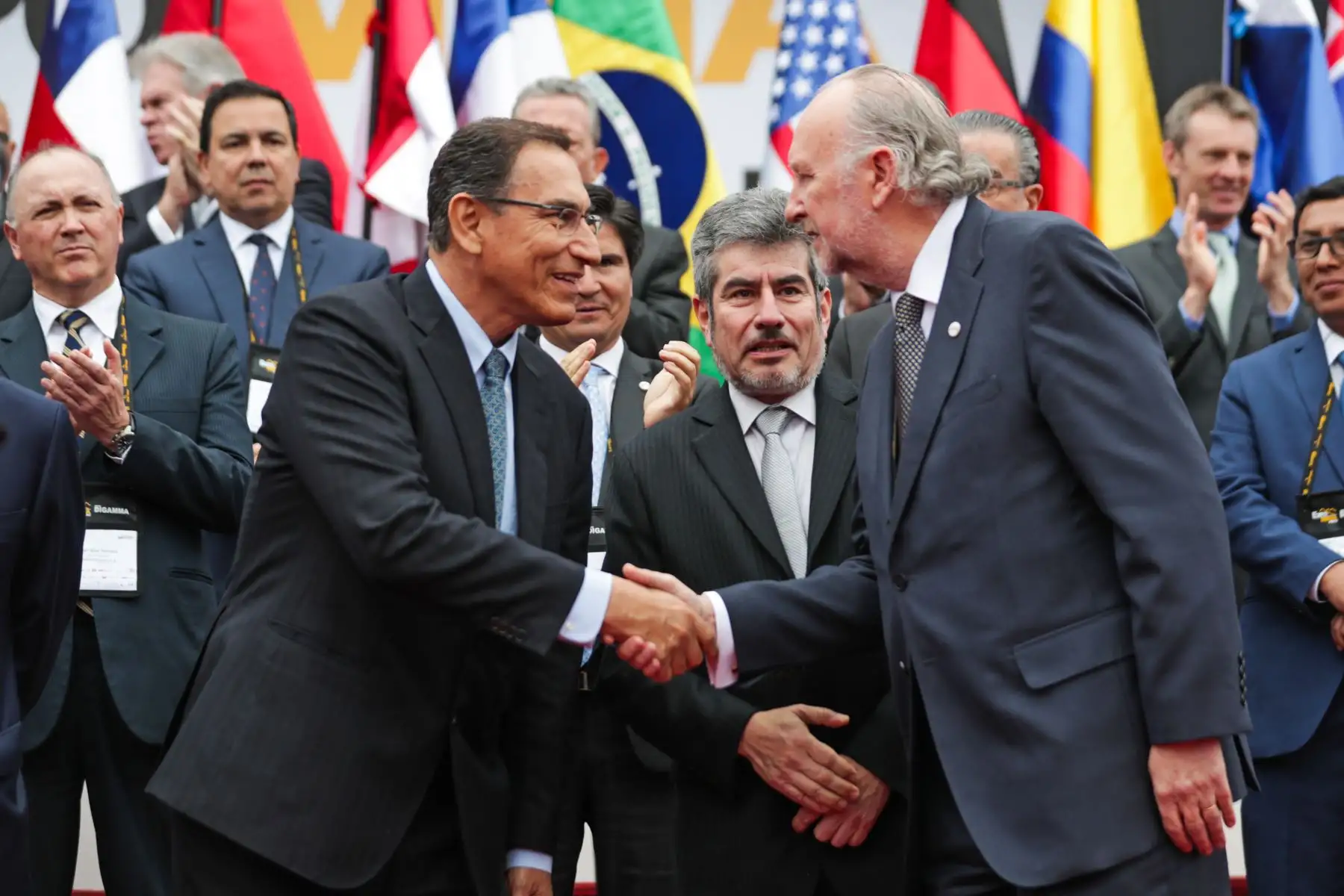 Jefe del Estado, Martín Vizcarra, participa en la inauguración de Expo Mina Perú 2018. Foto: ANDINA / PRESIDENCIA/Carlos Lezama.