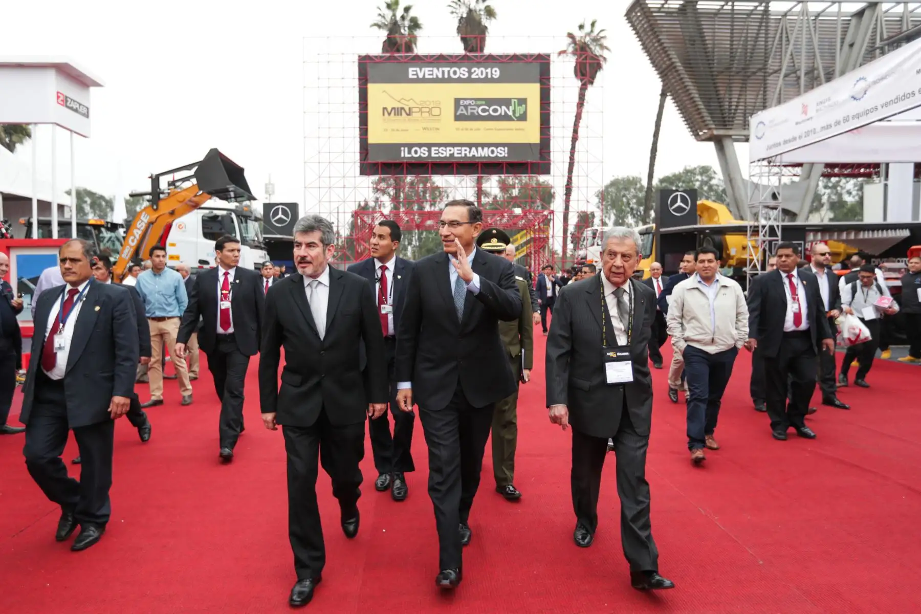 Jefe del Estado, Martín Vizcarra, participa en la inauguración de Expo Mina Perú 2018. Foto: ANDINA / PRESIDENCIA/Carlos Lezama.
