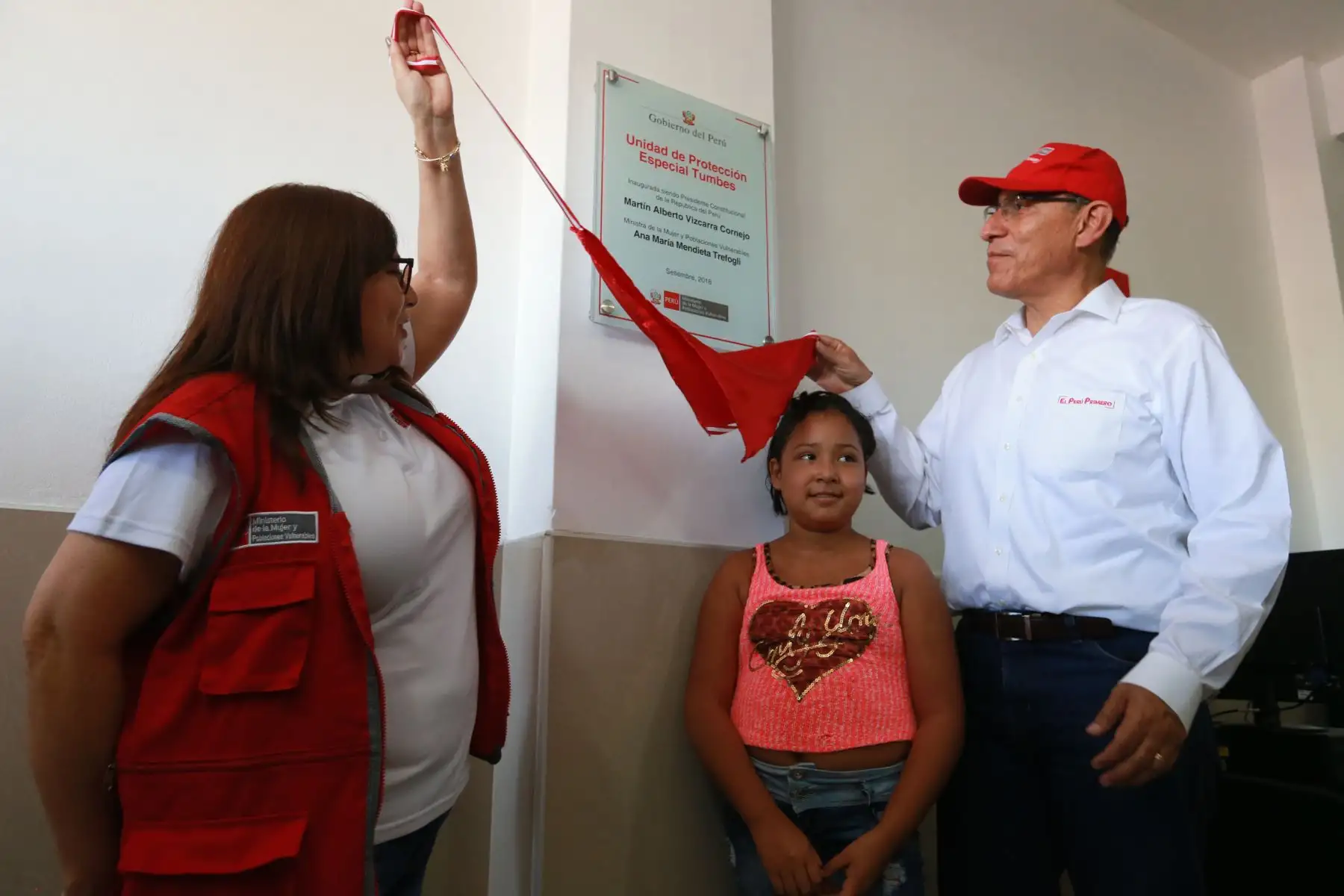 Presidente República,Martin Vizcarra, inaugura de la Unidad de Protección Especial del Ministerio de la Mujer y Poblaciones Vulnerables en Tumbes. Foto: ANDINA/Prensa Presidencia/Carlos Lezama