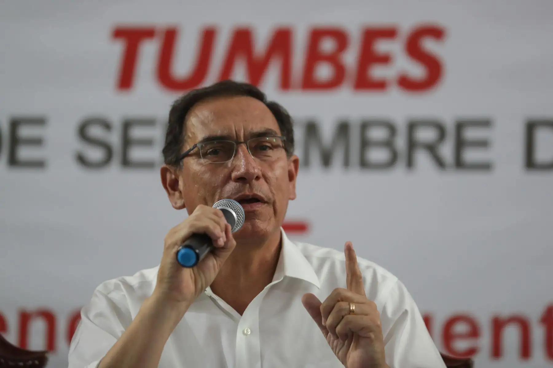 Presidente Martín Vizcarra participò en el Muni Ejecutivo Extraordinario en Tumbes.Foto:ANDINA/Prensa Presidencia