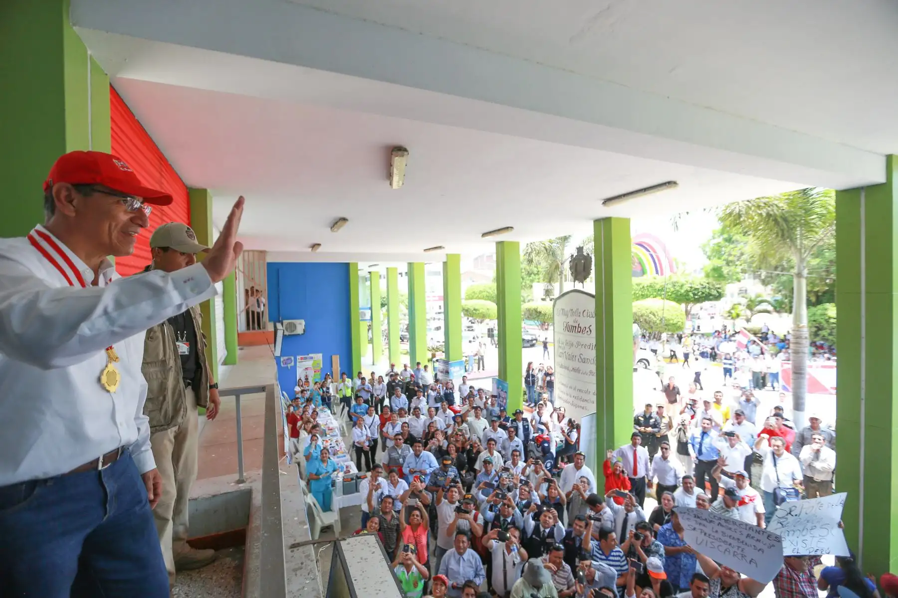 Presidente Martín Vizcarra participò en el Muni Ejecutivo Extraordinario en Tumbes.Foto:ANDINA/Prensa Presidencia
