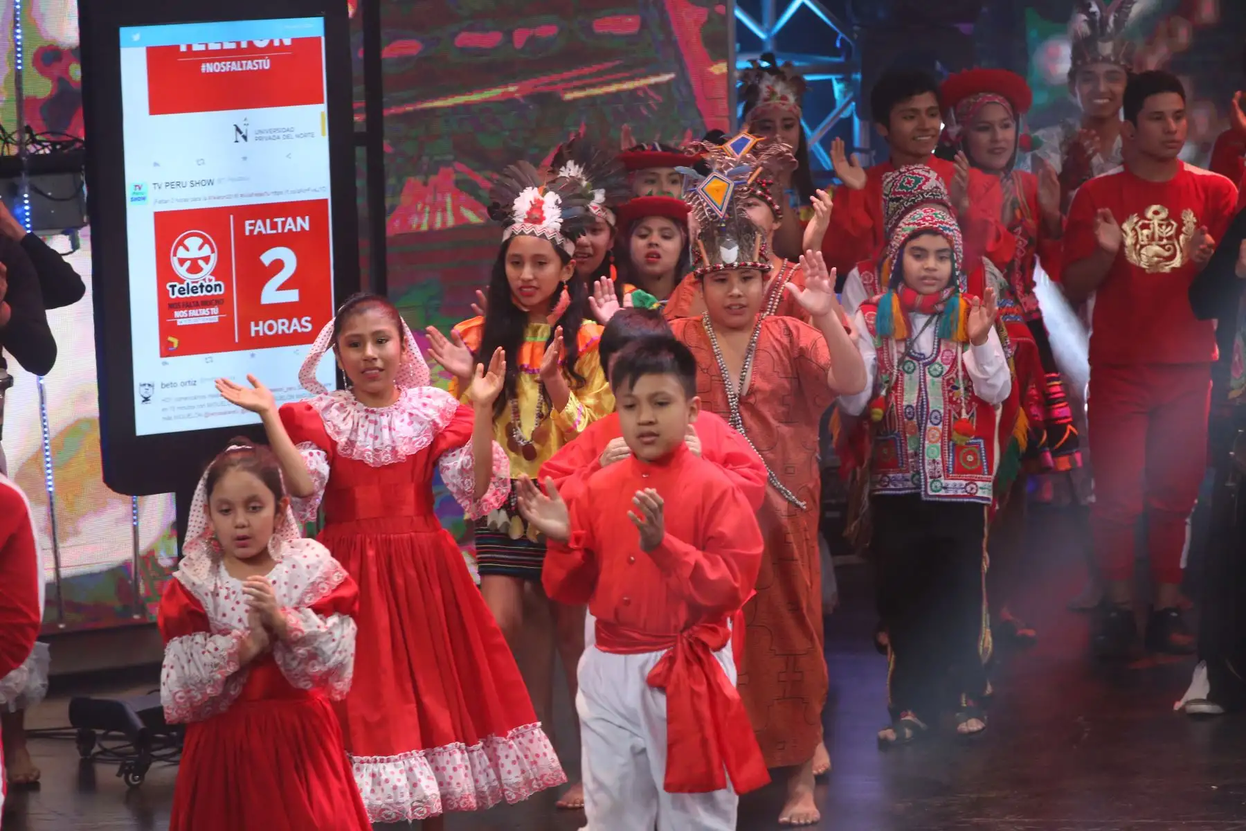 Teletón 2018, evento benéfico que  busca recaudar fondos para el tratamiento de los niños del Hogar Clínica San Juan de Dios.Foto.ANDINA/ Jhony Laurente