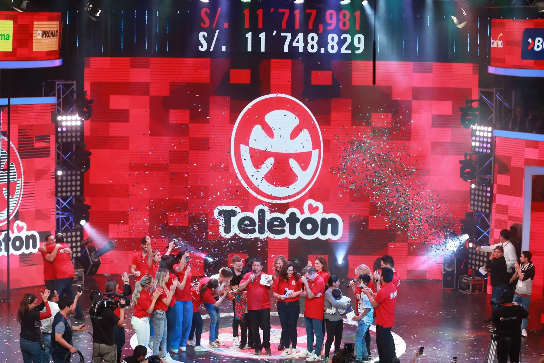 Teletón: Se superó la meta con más de 11 millones 748 mil soles. Foto: ANDINA/Vidal Tarqui