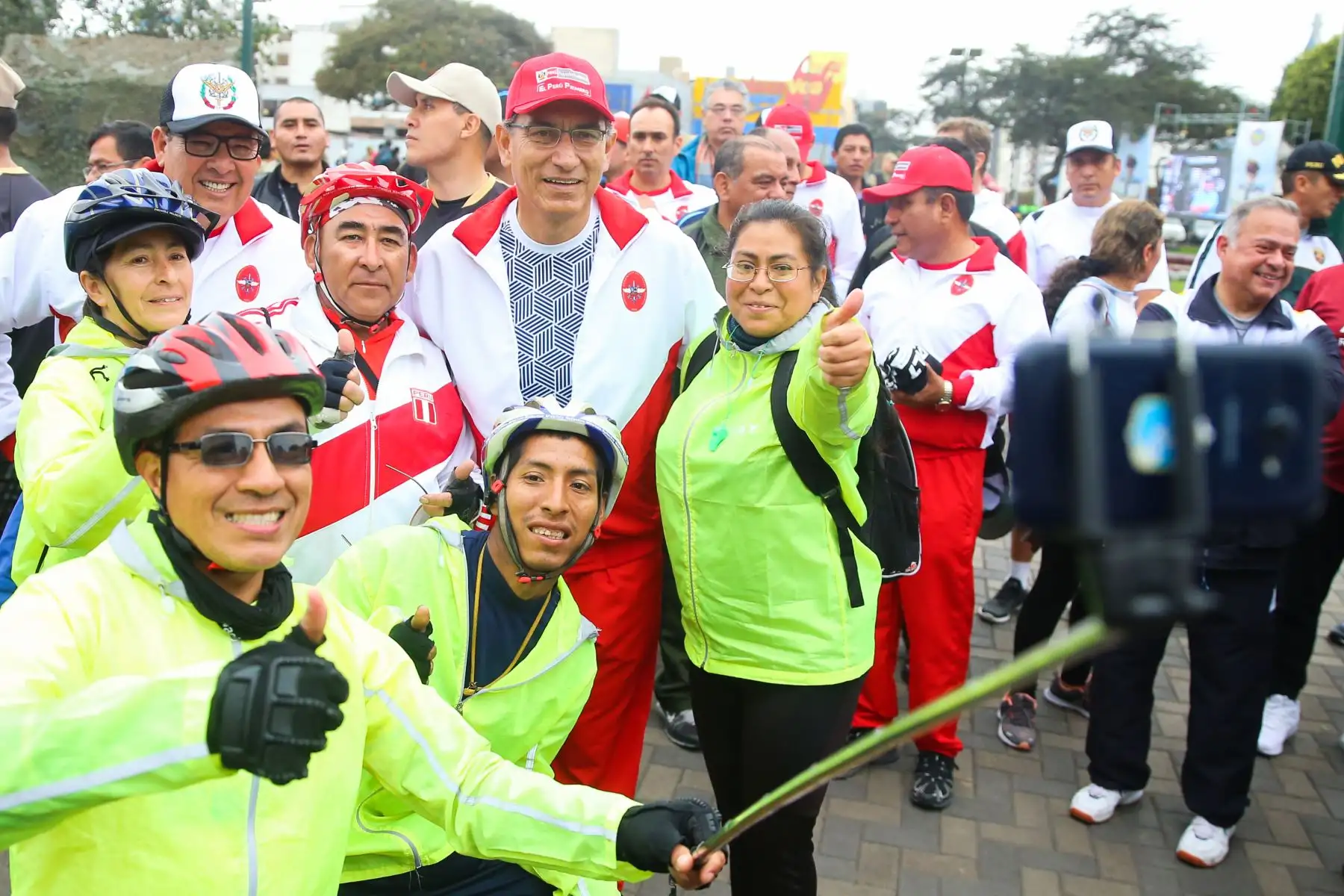 Presidente Martín Vizcarra participò en carrera cívico militar de las Fuerzas Armadas.Foto: ANDINA/Prensa Presidencia