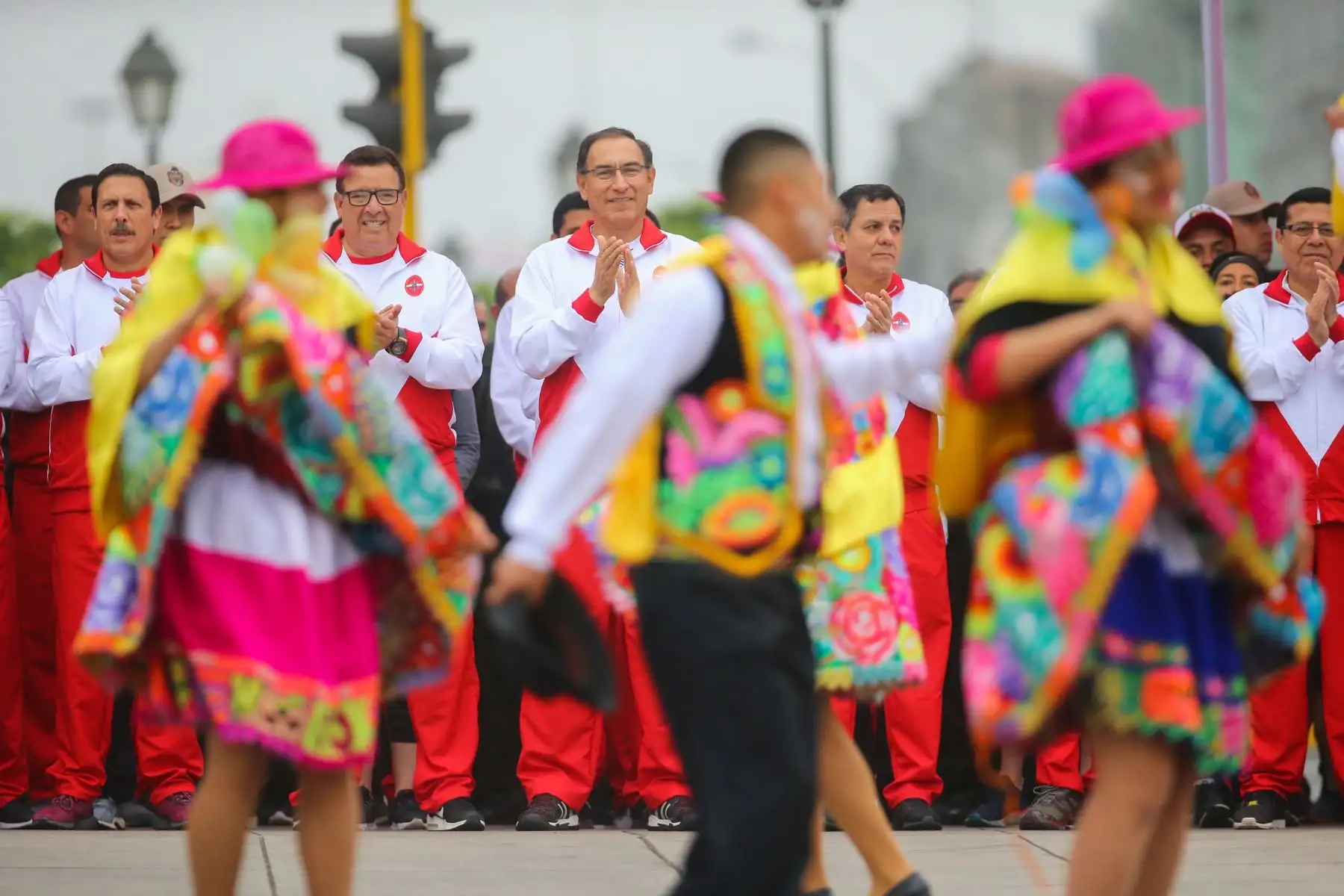 Presidente Martín Vizcarra participò en carrera cívico militar de las Fuerzas Armadas.Foto: ANDINA/Prensa Presidencia