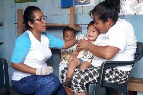 Desde hoy personal del Ministerio de Salud (Minsa) sensibiliza casa por casa para que los padres familia permitan que sus hijos sean vacunados contra el sarampión, poliomielitis, parotiditis y la rubéola, durante el barrido de vacunación programado para este mes de junio, subrayó la ministra del sector, Zulema Tomás.ANDINA/Difusión