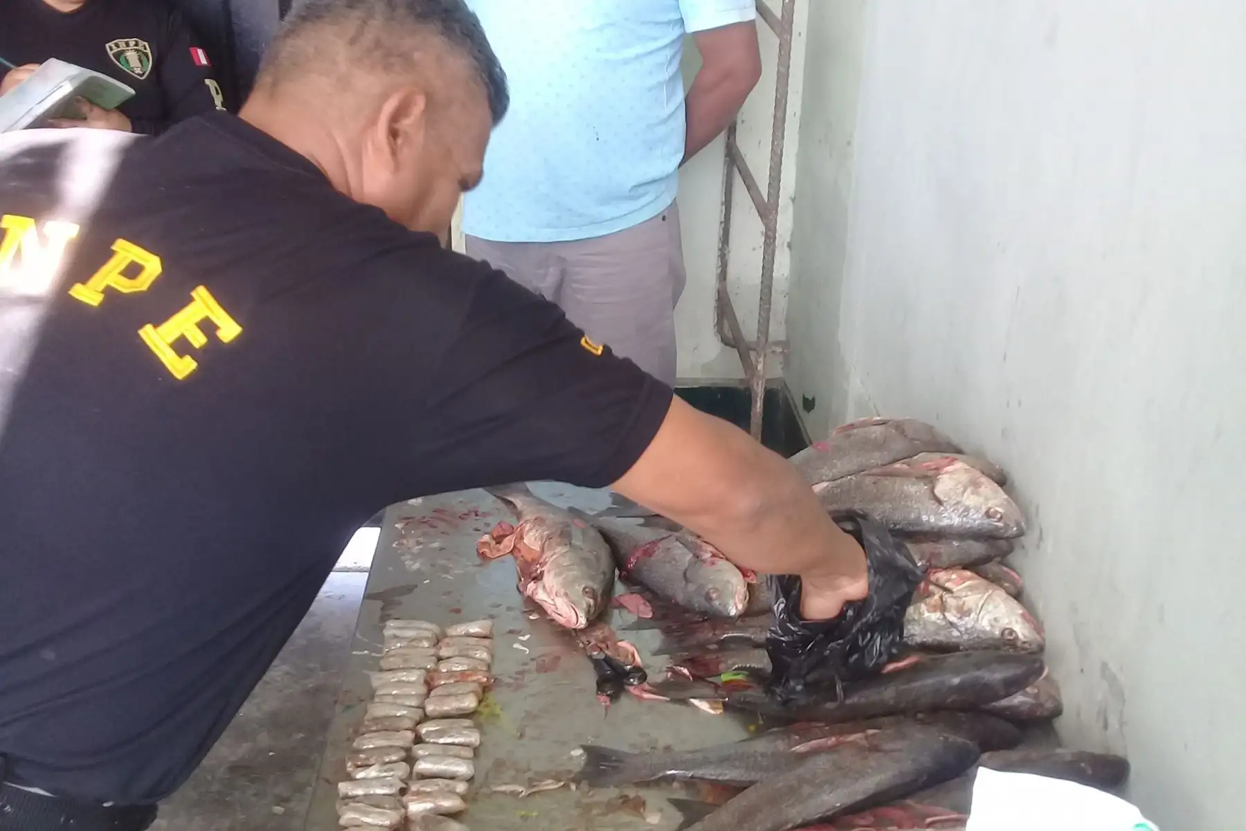 Agentes del Inpe frustran ingreso de marihuana al penal de Chimbote.Foto:  ANDINA/Difusión