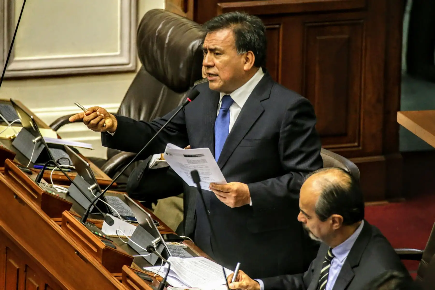 Sesión del Pleno del Congreso, debate reorganización de CNM. Foto: ANDINA/Luis Iparraguirre