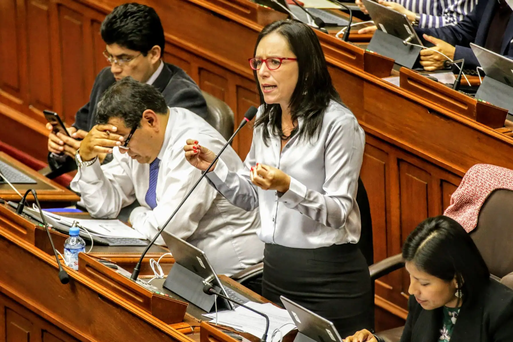 Sesión del Pleno del Congreso, debate reorganización de CNM. Foto: ANDINA/Luis Iparraguirre