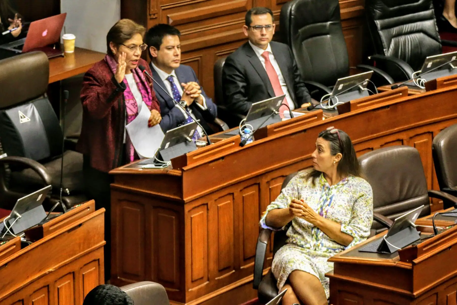 Sesión del Pleno del Congreso, debate reorganización de CNM. Foto: ANDINA/Luis Iparraguirre
