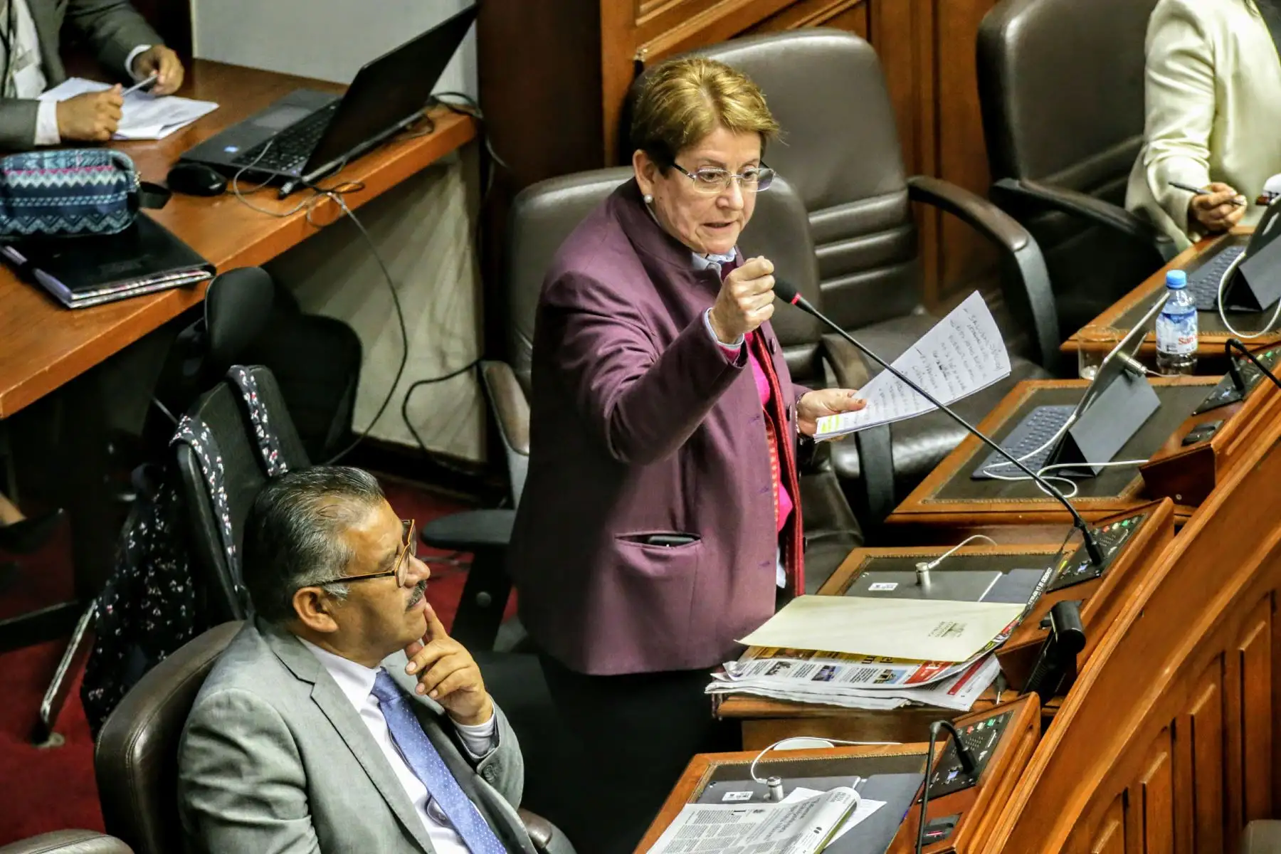 Congresistas debaten propuesta del ejecutivo sobre la Cuestión de Confianza. Foto: ANDINA/Luis Iparraguirre