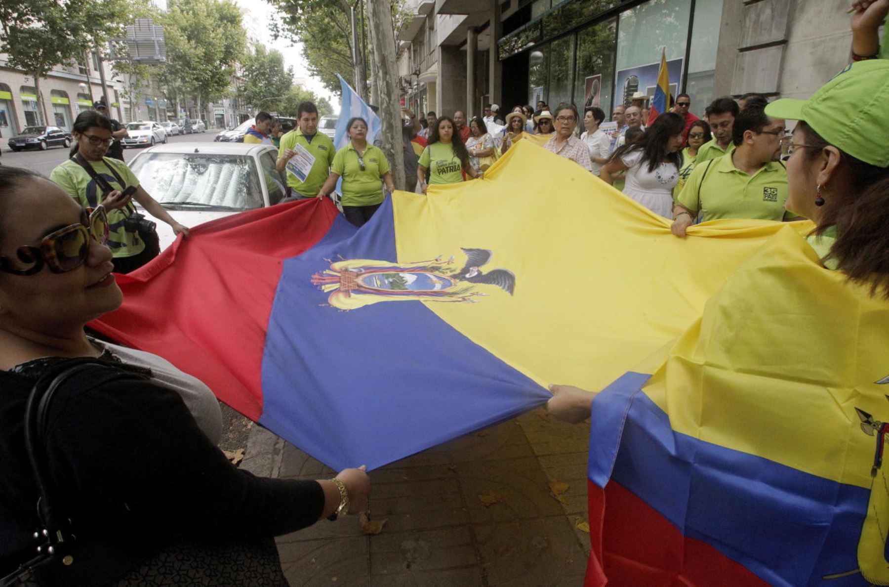 Ecuatorianos en España Foto: AFP
