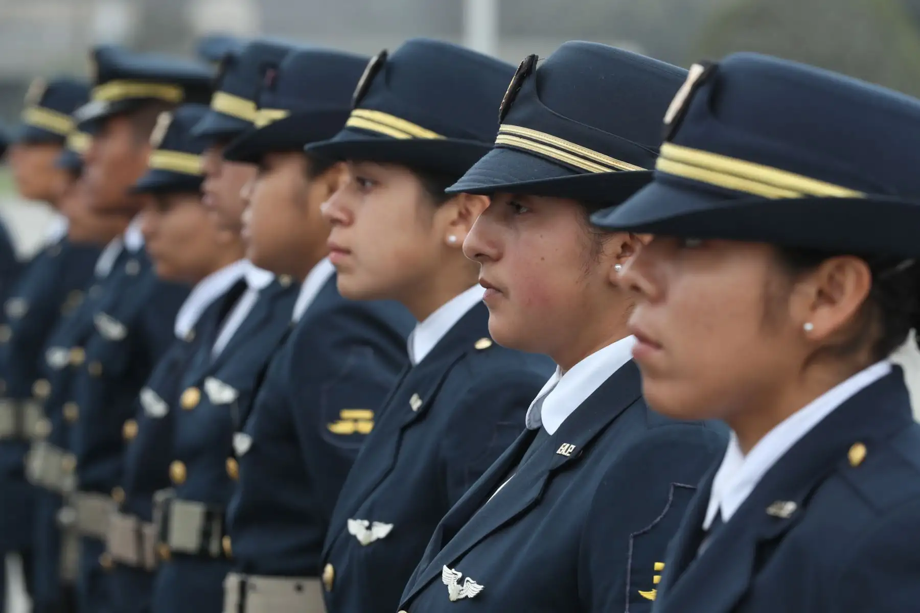 Con desfile de honor del personal militar del Ejercito, Marina de Guerra y Fuerza Aérea, finalizó la ceremonia central por el Día de las Fuerzas Armadas en el Cuartel General del Ejército.Foto: ANDINA/Mindef